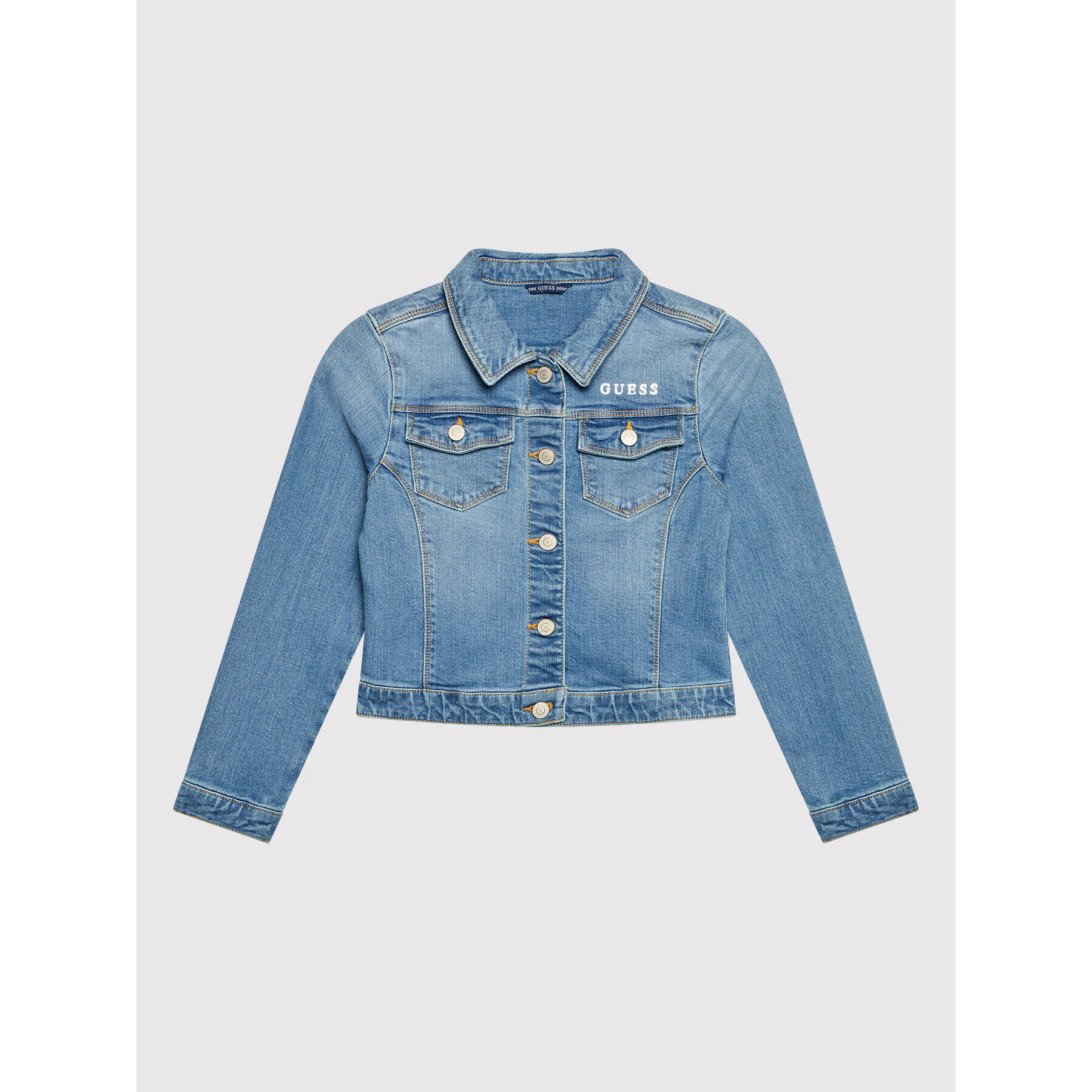 Guess Дънково яке J81L21 D4HB0 Син Regular Fit - Pepit.bg