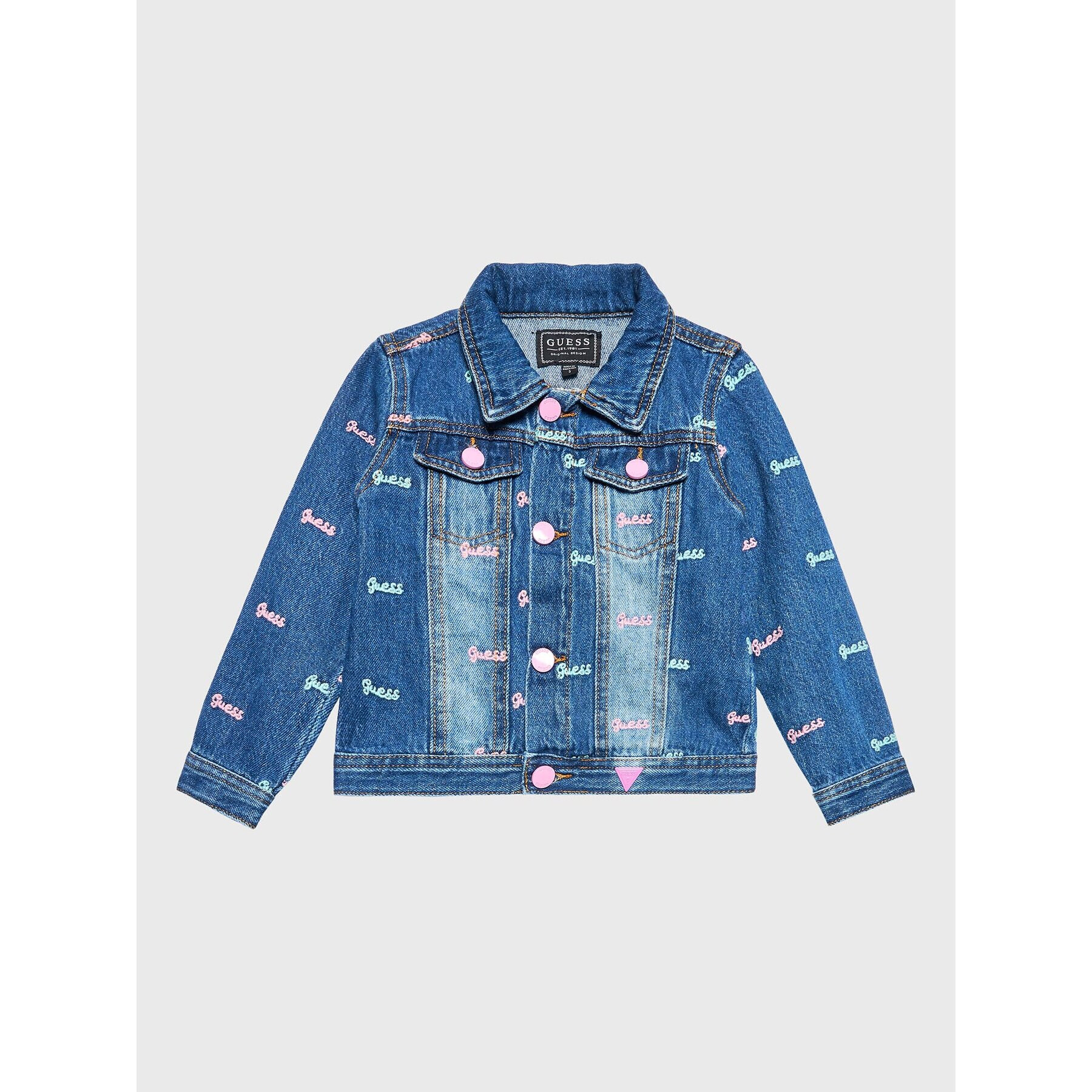 Guess Дънково яке K3RL01 D4YA0 Тъмносин Regular Fit - Pepit.bg