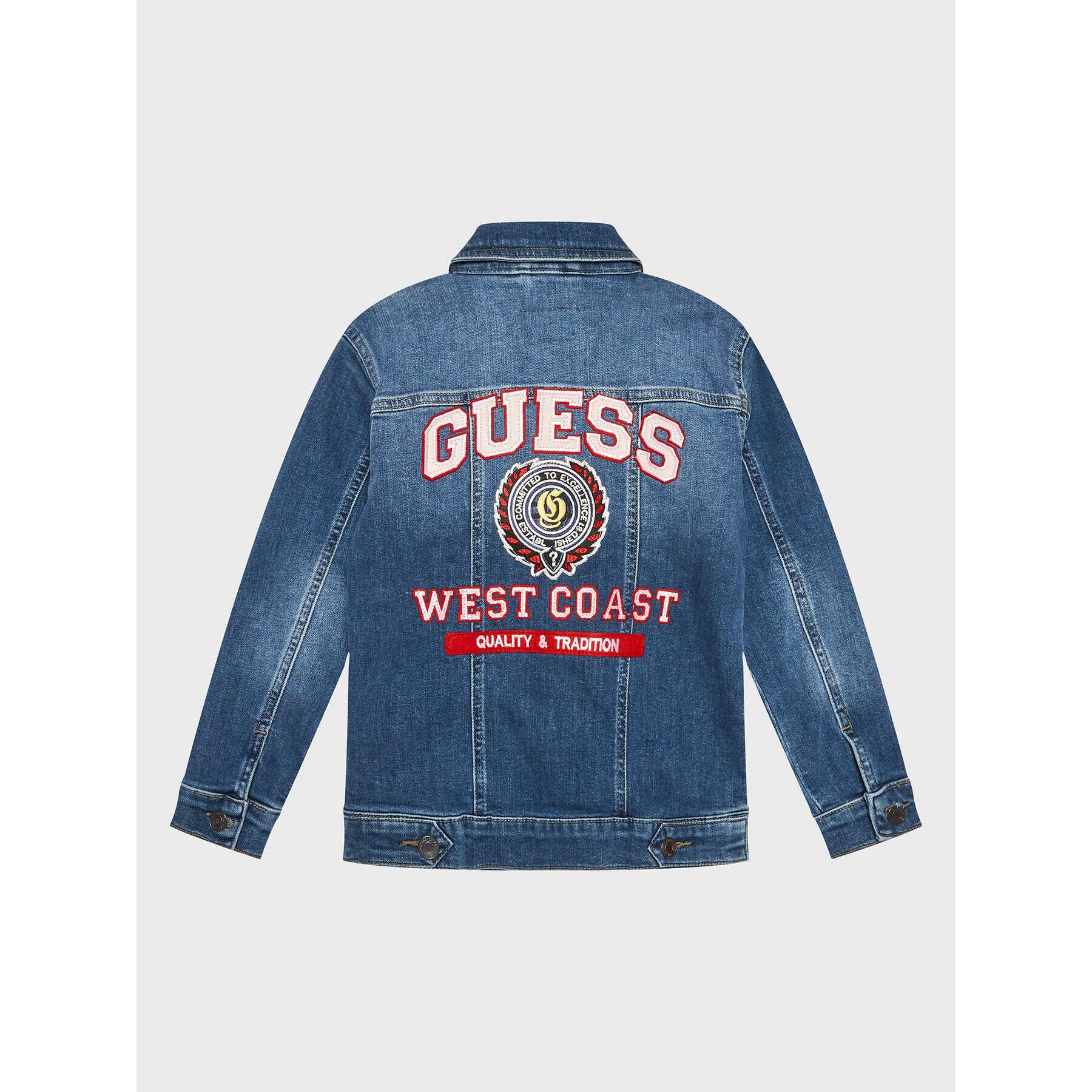 Guess Дънково яке L3RL08 D4GV0 Син Regular Fit - Pepit.bg