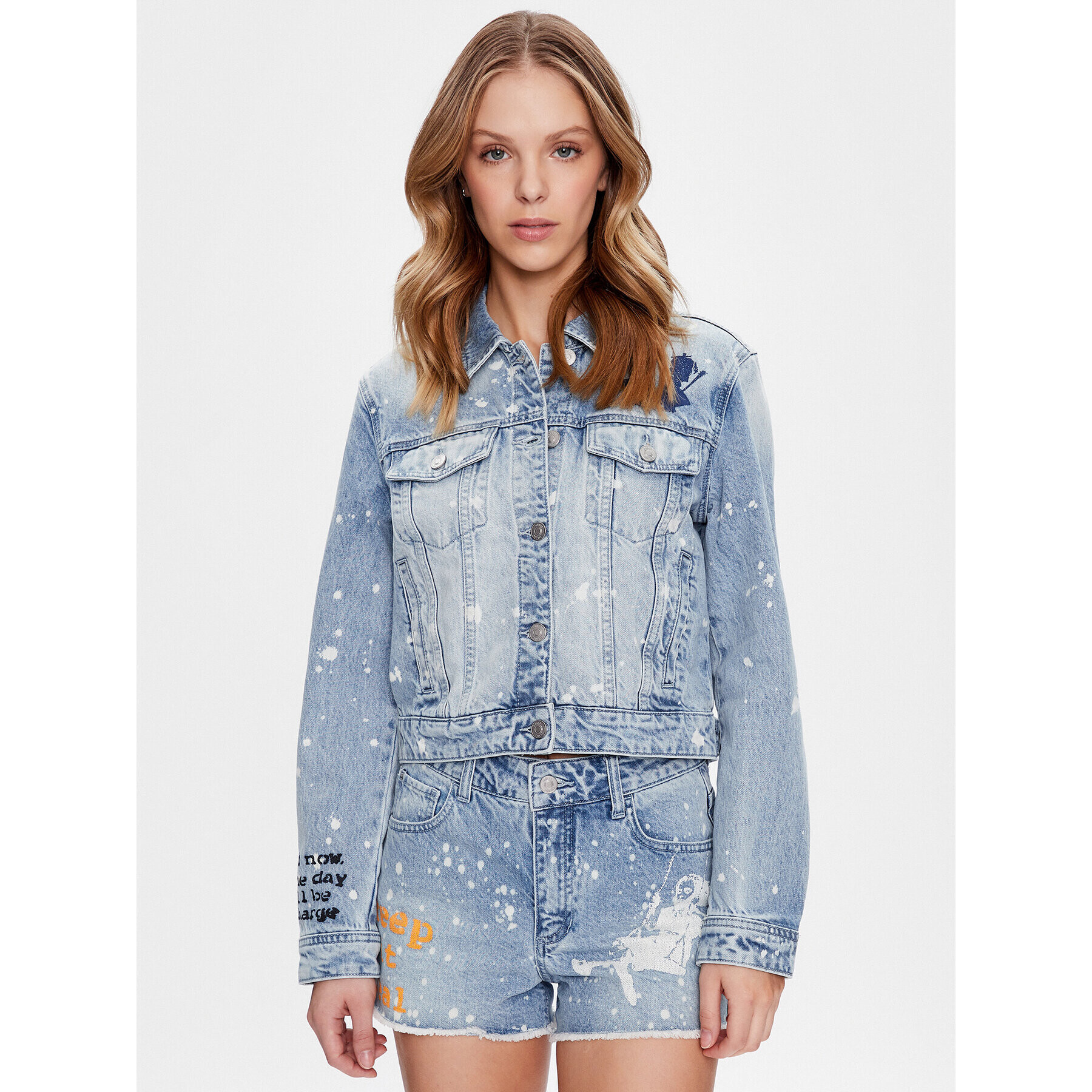 Guess Дънково яке Stevie W3GN45 D4YO0 Син Regular Fit - Pepit.bg