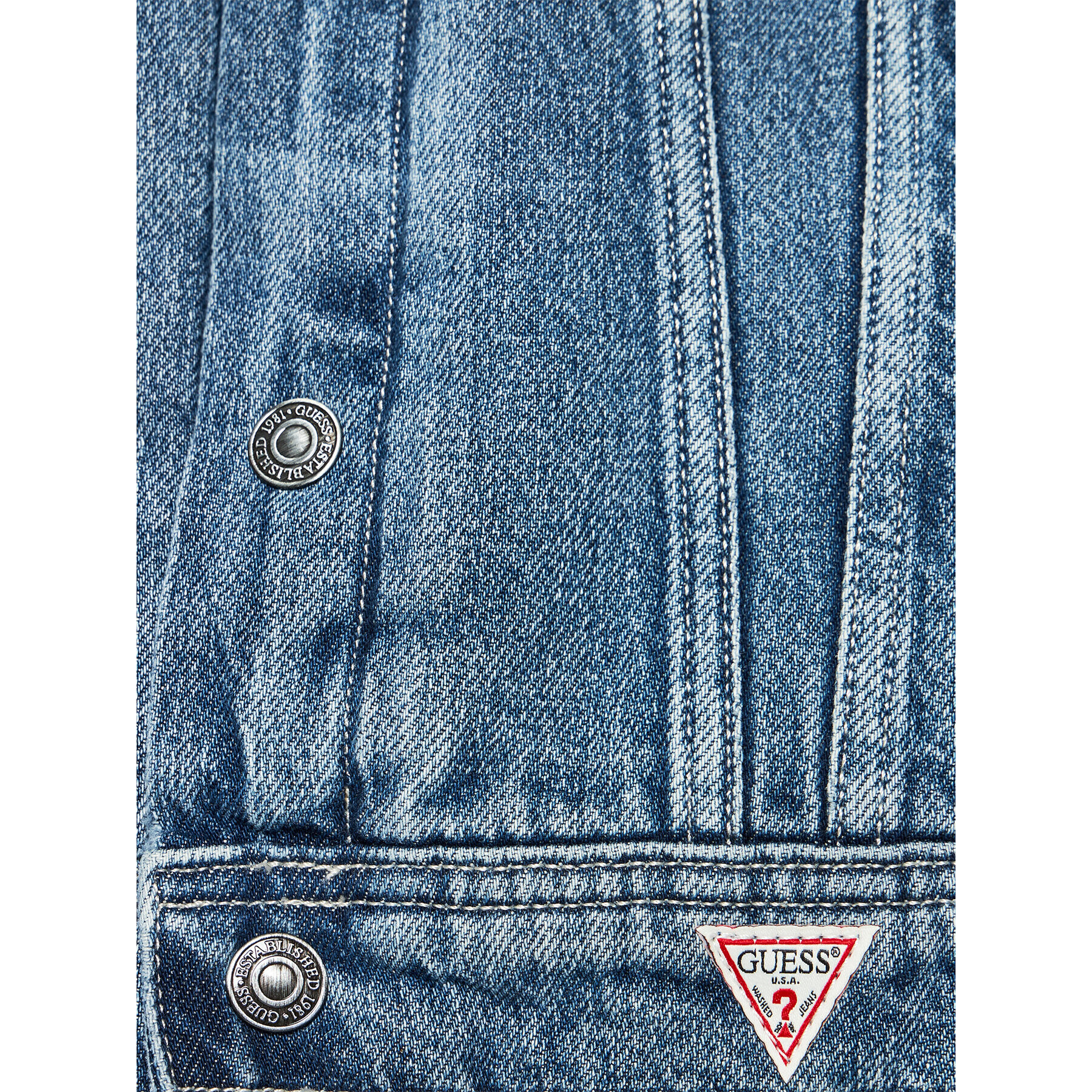 Guess Дънково яке L1BL18 D4HQ0 Тъмносин Regular Fit - Pepit.bg