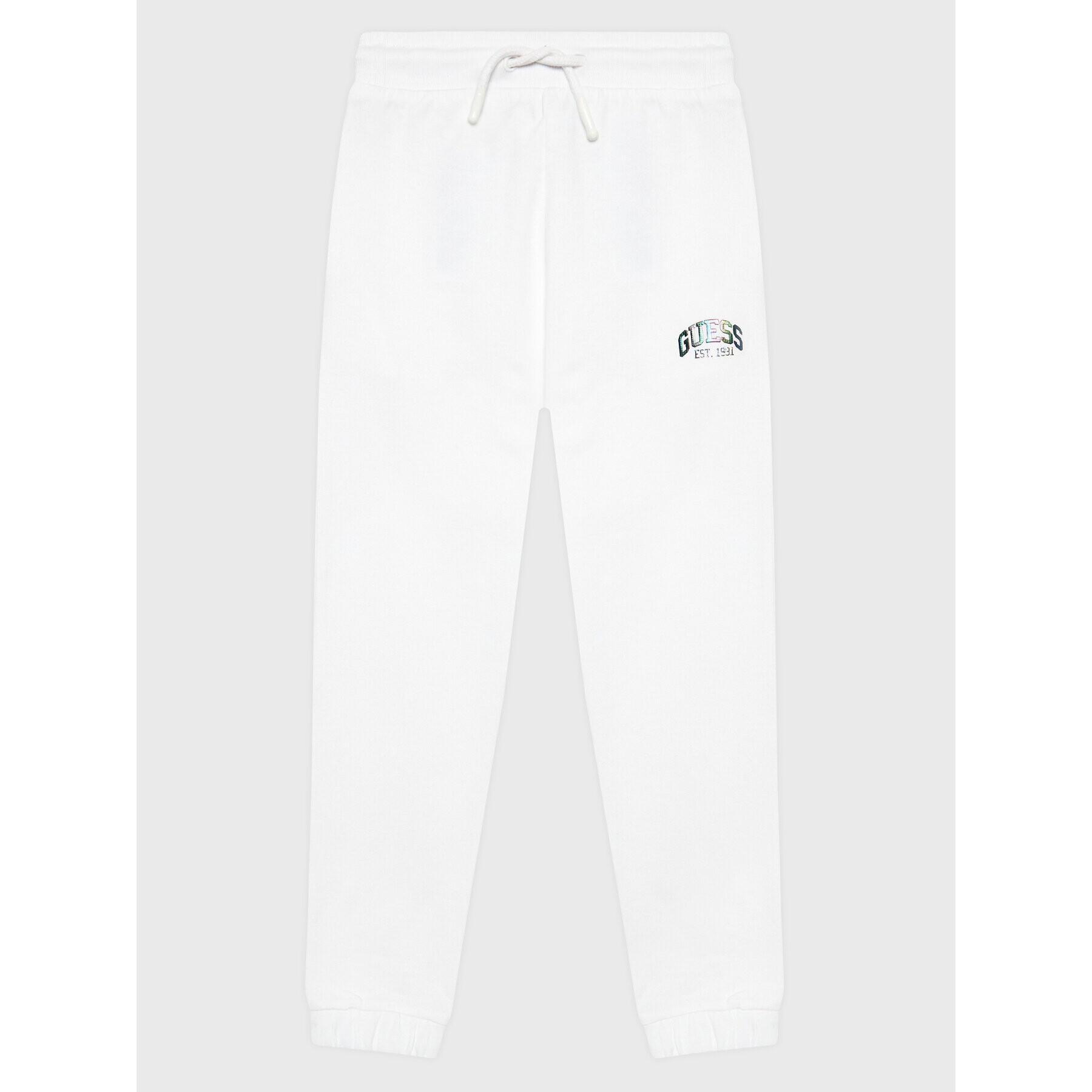 Guess Долнище анцуг J3RQ11 KA6R0 Бял Regular Fit - Pepit.bg