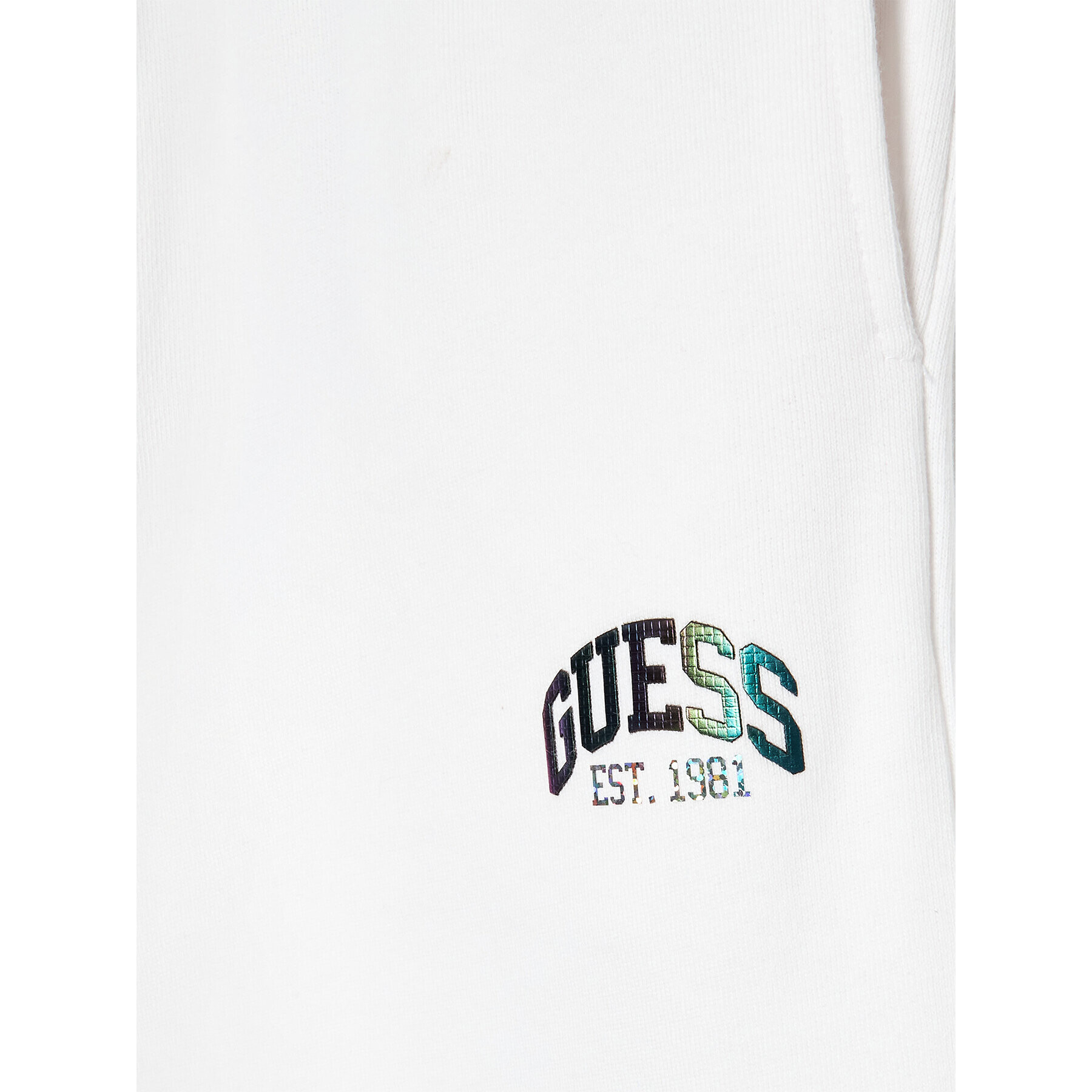 Guess Долнище анцуг J3RQ11 KA6R0 Бял Regular Fit - Pepit.bg