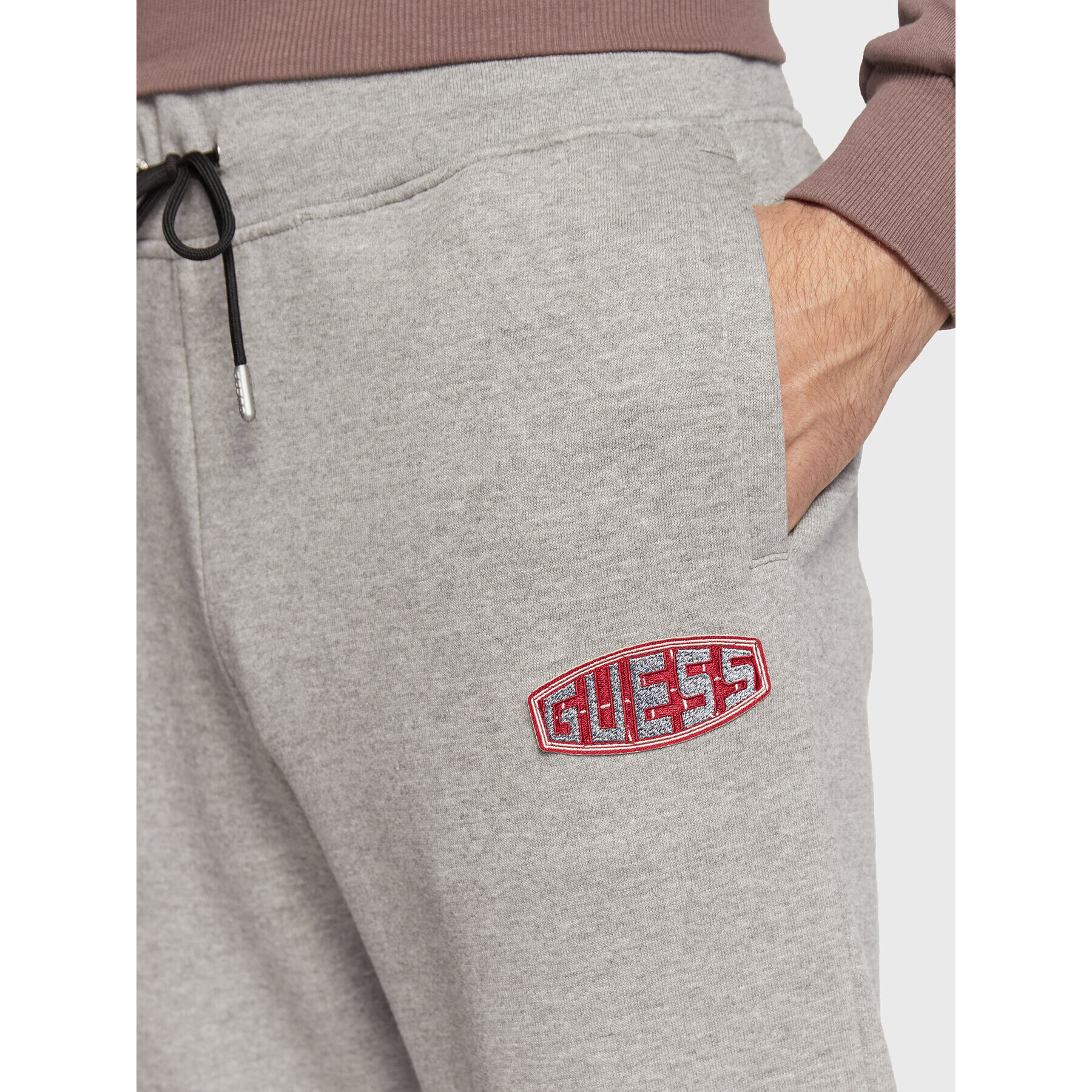 Guess Долнище анцуг Lucky Z2BB14 K9V34 Сив Regular Fit - Pepit.bg