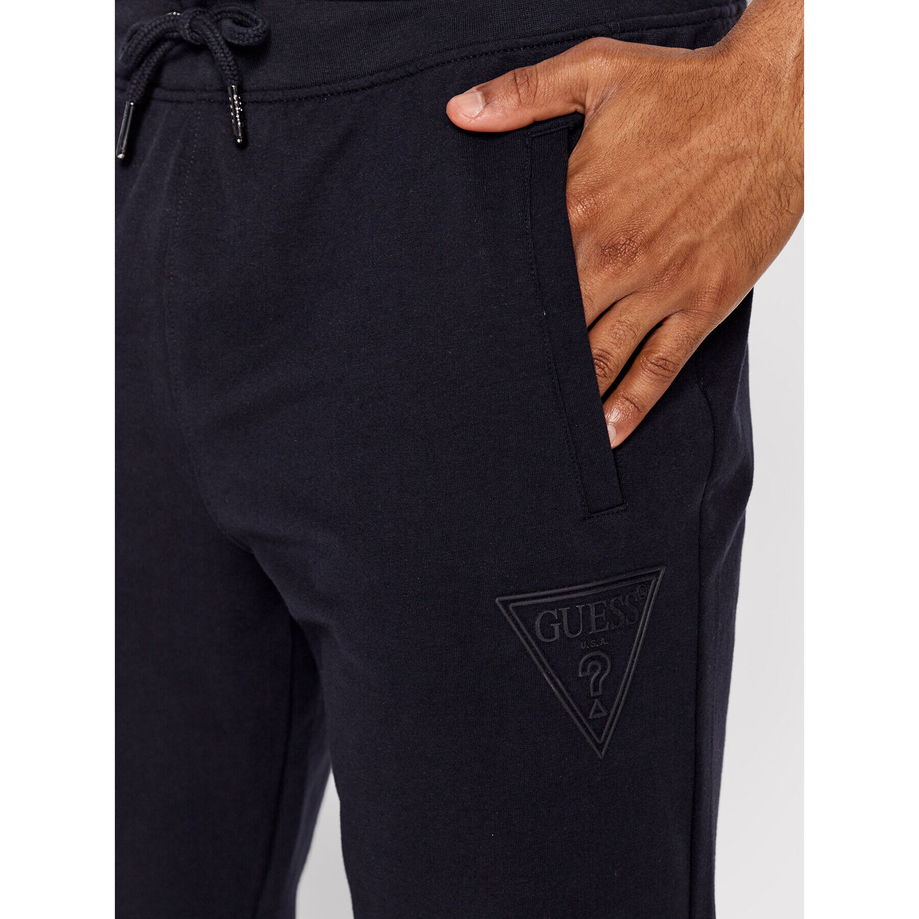 Guess Долнище анцуг M2YB37 K6ZS1 Тъмносин Slim Fit - Pepit.bg