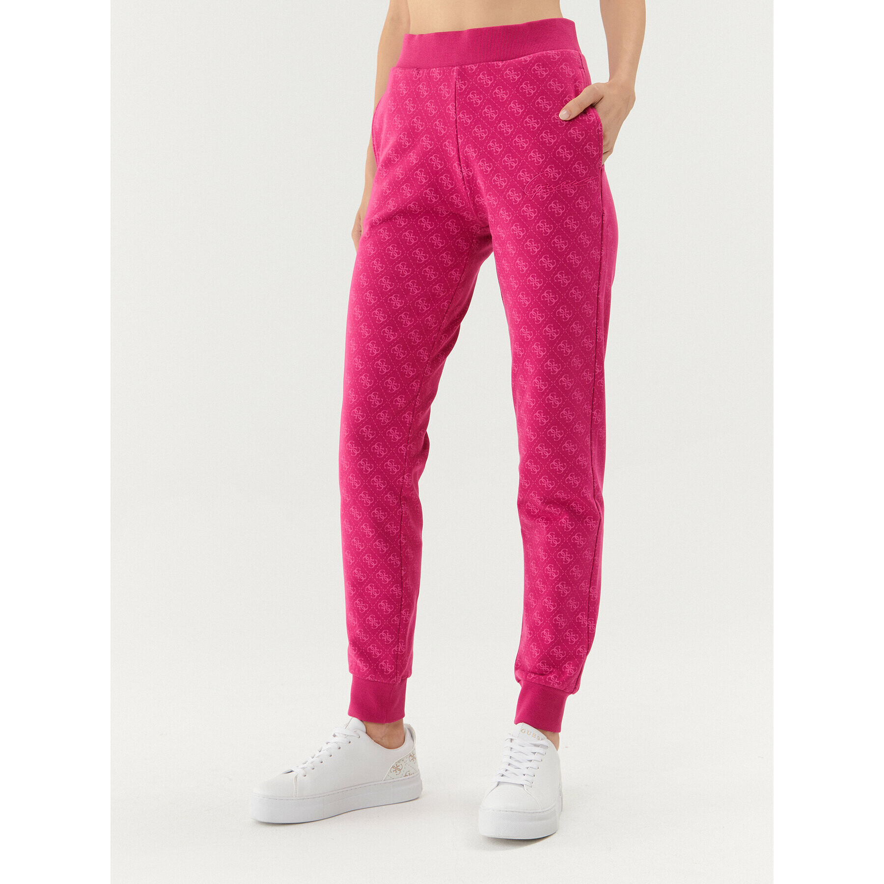 Guess Долнище анцуг V3BB18 K7ON1 Розов Regular Fit - Pepit.bg