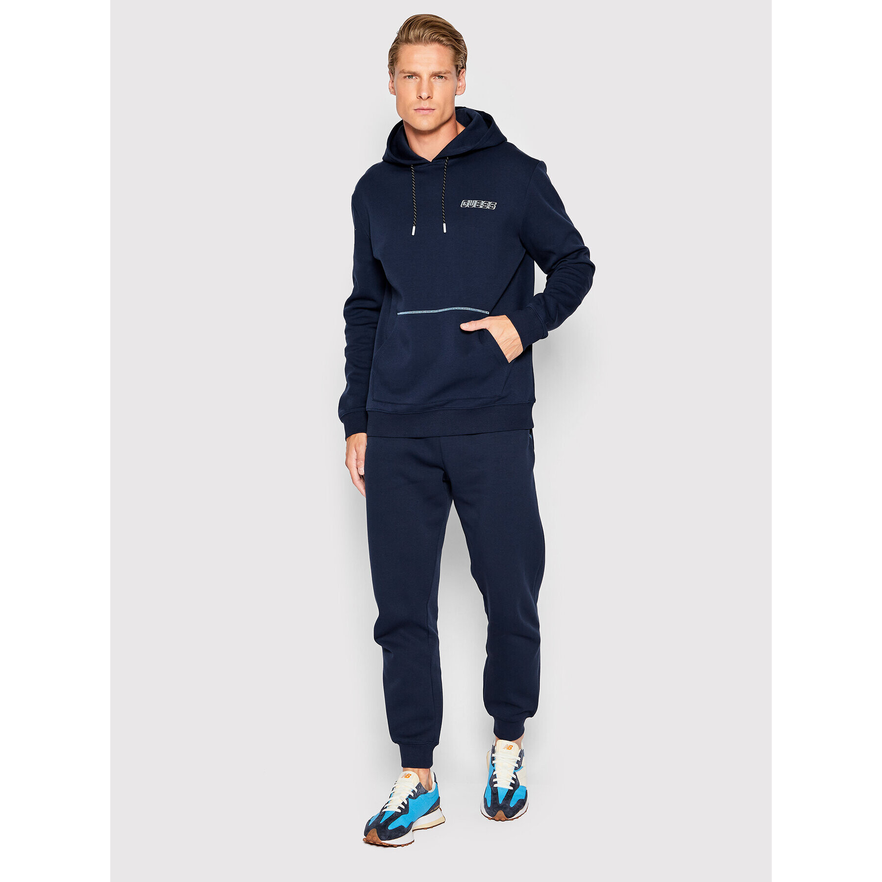 Guess Долнище анцуг Z2YB00 KA3P1 Тъмносин Regular Fit - Pepit.bg