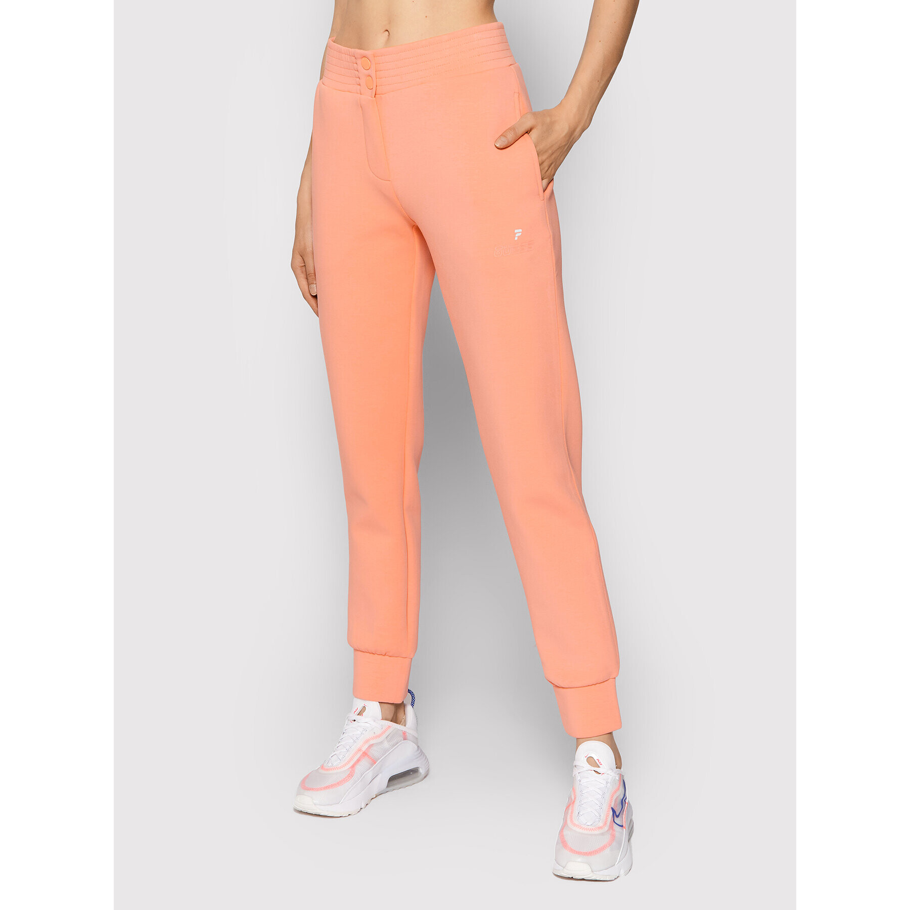 Guess Долнище анцуг Caren O1BA67 FL03S Оранжев Regular Fit - Pepit.bg
