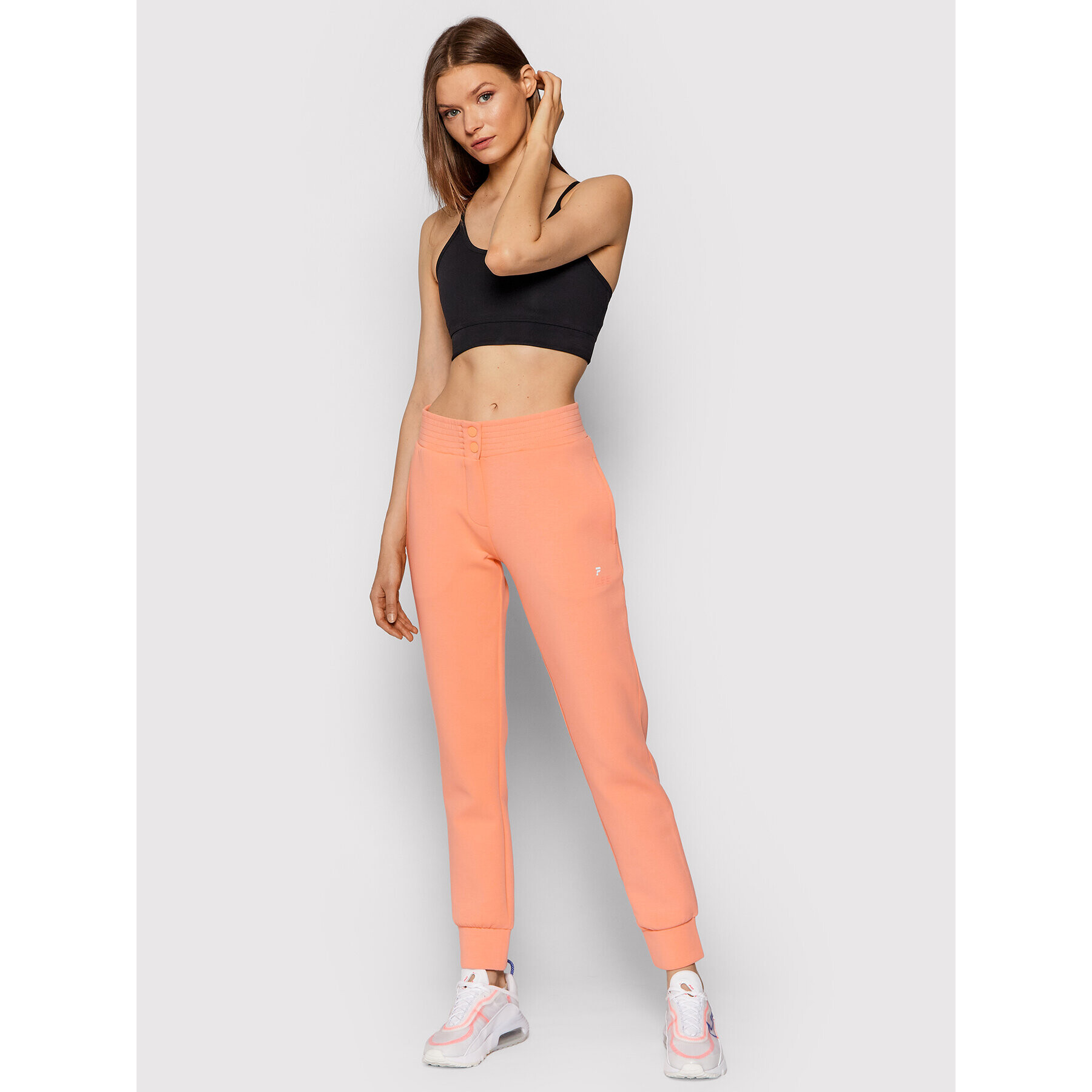 Guess Долнище анцуг Caren O1BA67 FL03S Оранжев Regular Fit - Pepit.bg