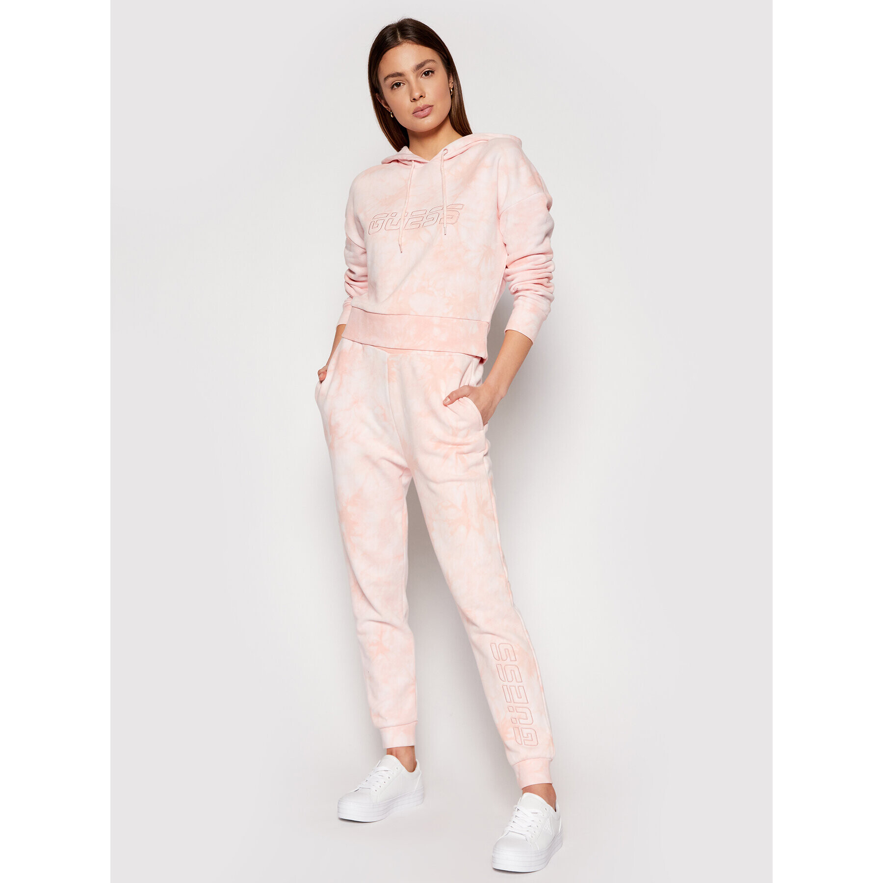 Guess Долнище анцуг O1GA38 K68I1 Розов Regular Fit - Pepit.bg