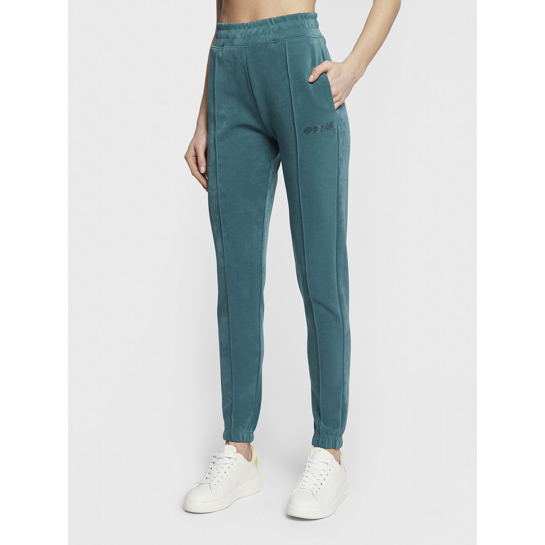 Guess Долнище анцуг V2BB03 KBC00 Зелен Regular Fit - Pepit.bg