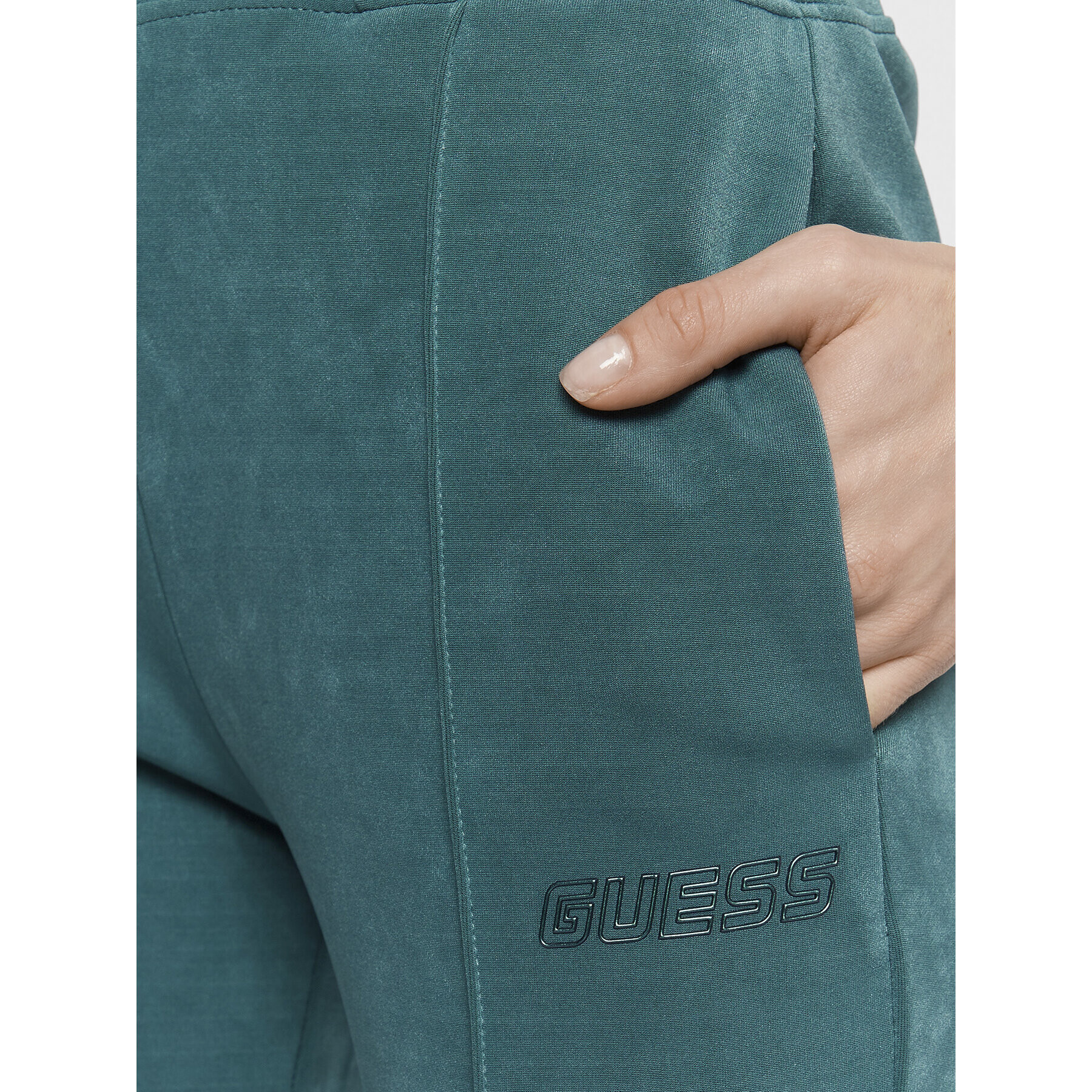 Guess Долнище анцуг V2BB03 KBC00 Зелен Regular Fit - Pepit.bg