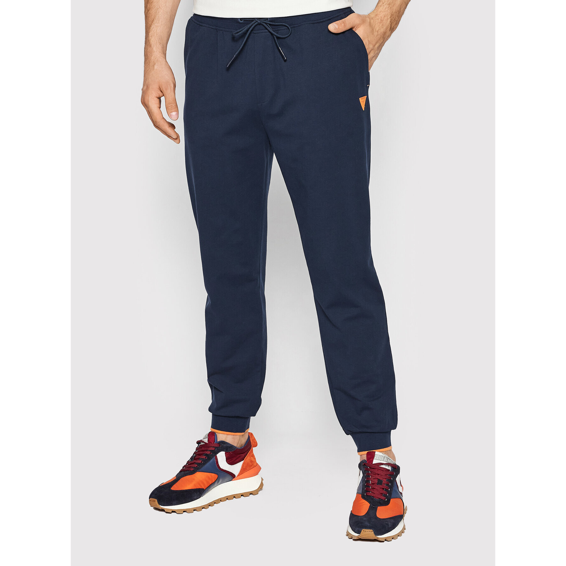 Guess Долнище анцуг Z2GB13 FL04I Тъмносин Regular Fit - Pepit.bg