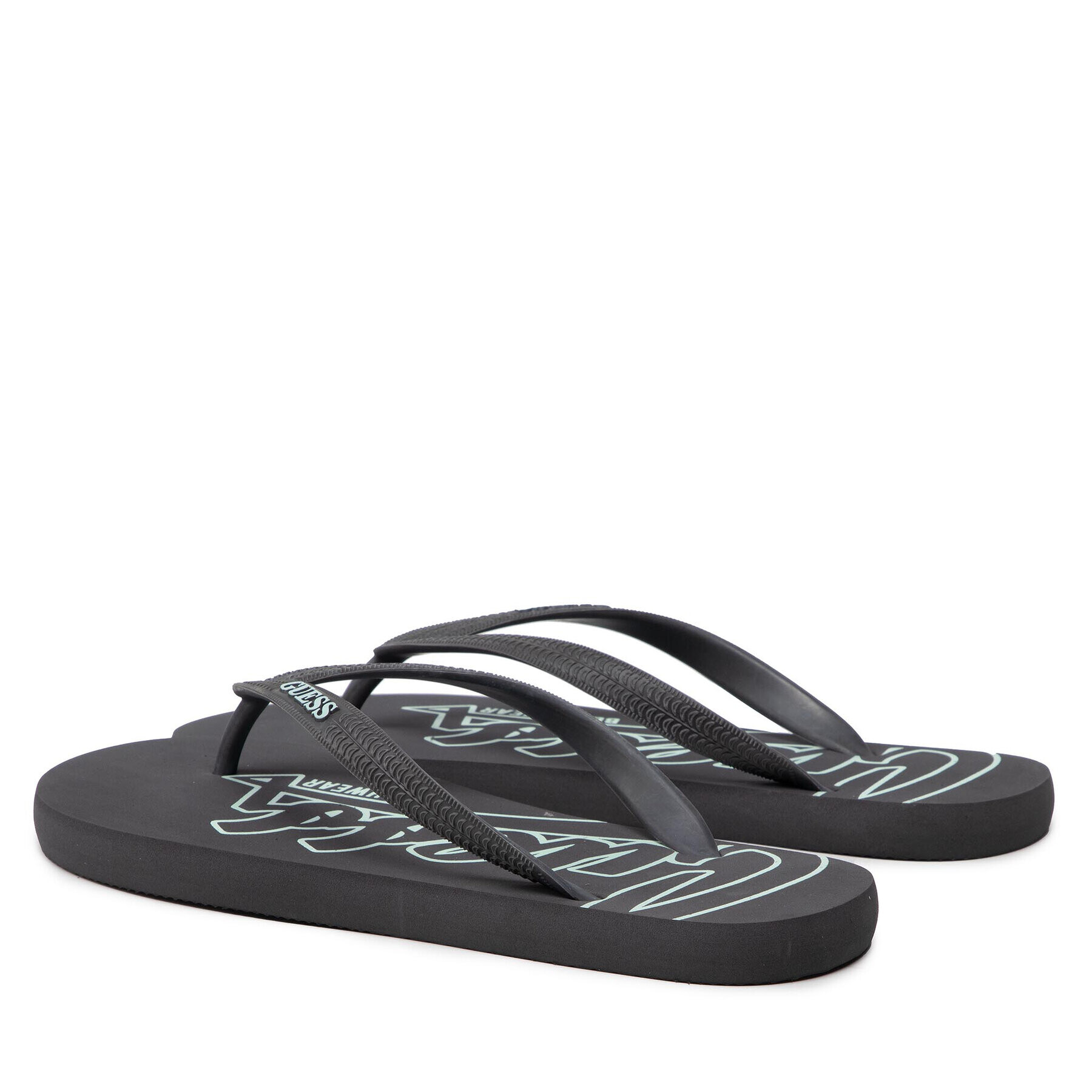 Guess Джапанки Flip Flop F2GZ07 BB00H Сив - Pepit.bg