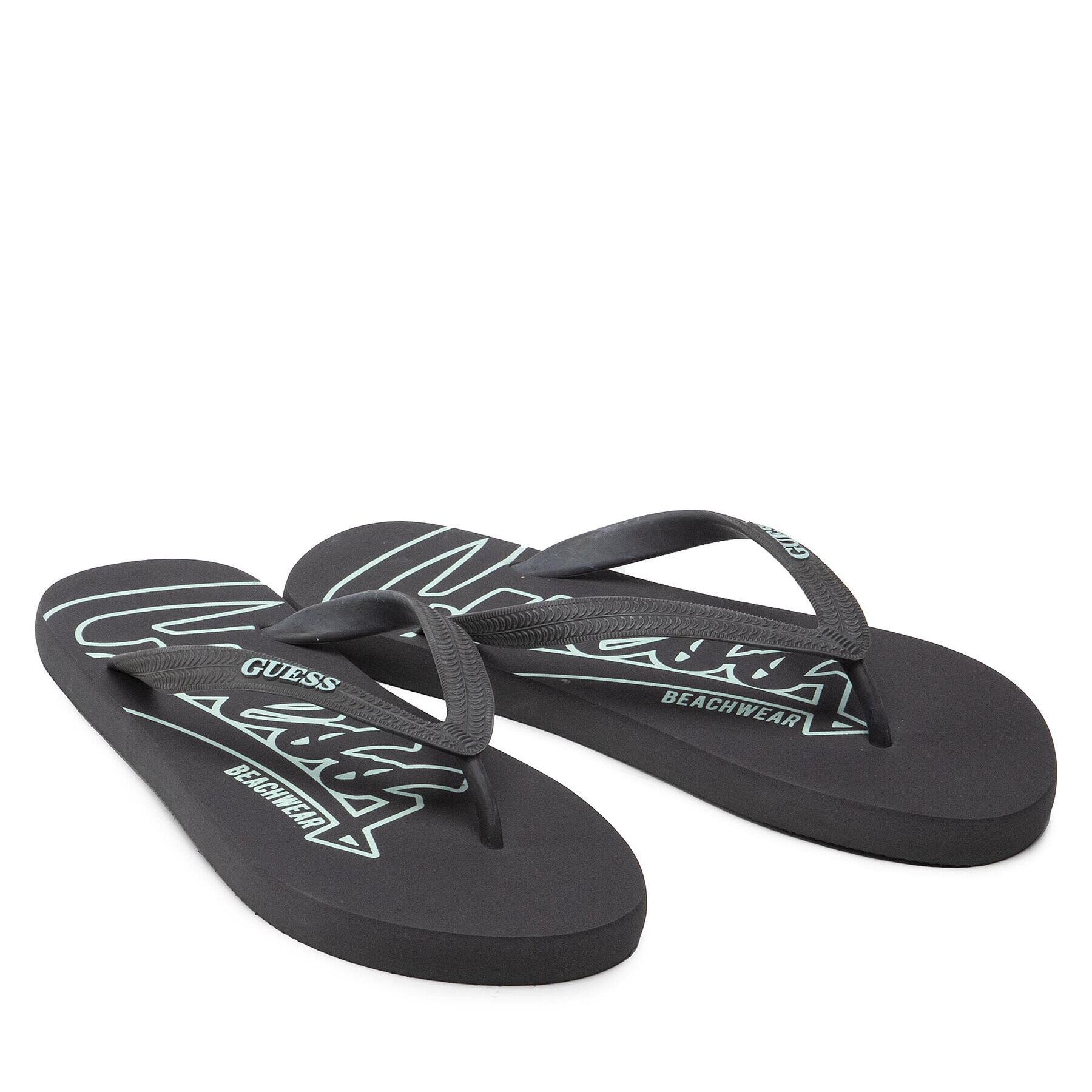 Guess Джапанки Flip Flop F2GZ07 BB00H Сив - Pepit.bg