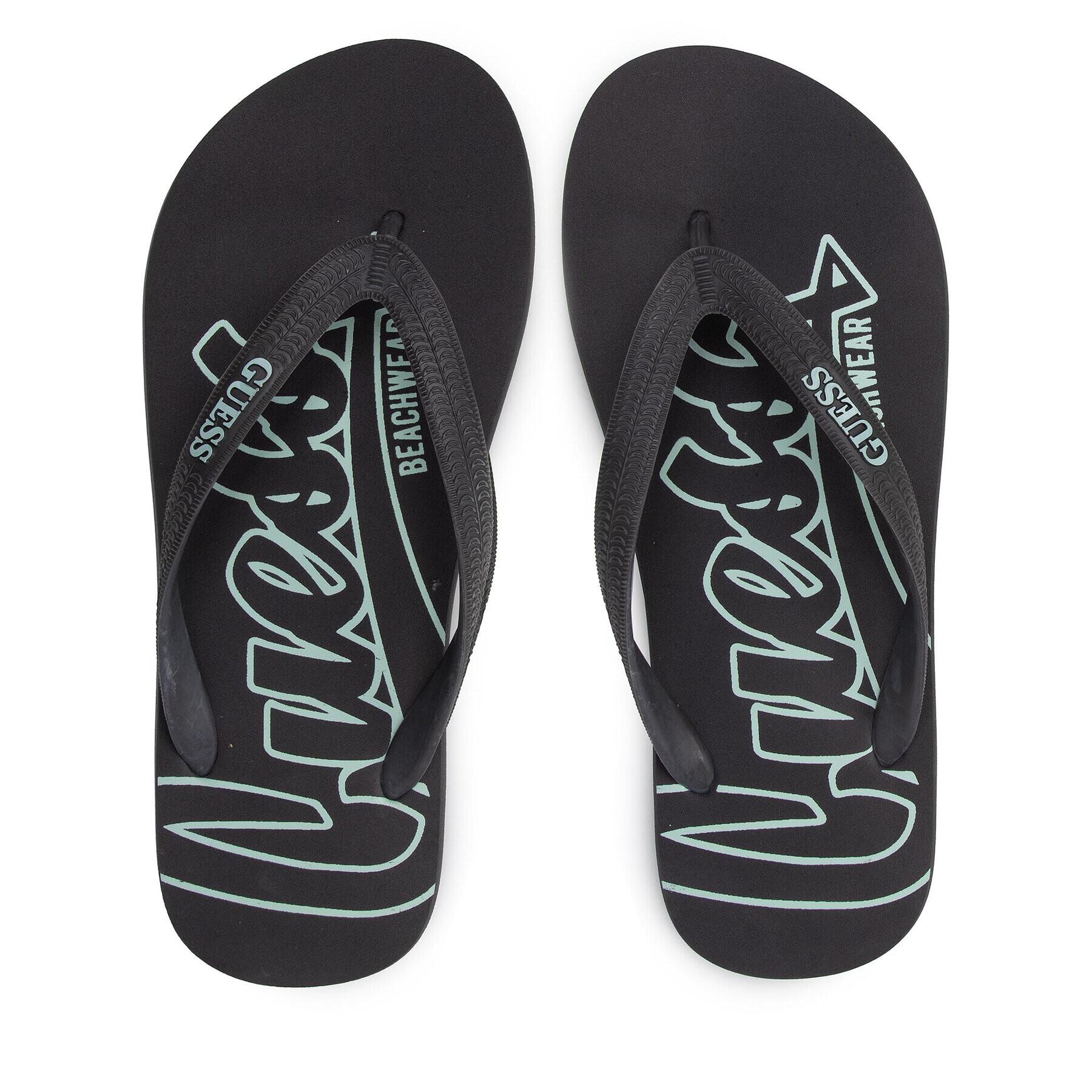 Guess Джапанки Flip Flop F2GZ07 BB00H Сив - Pepit.bg