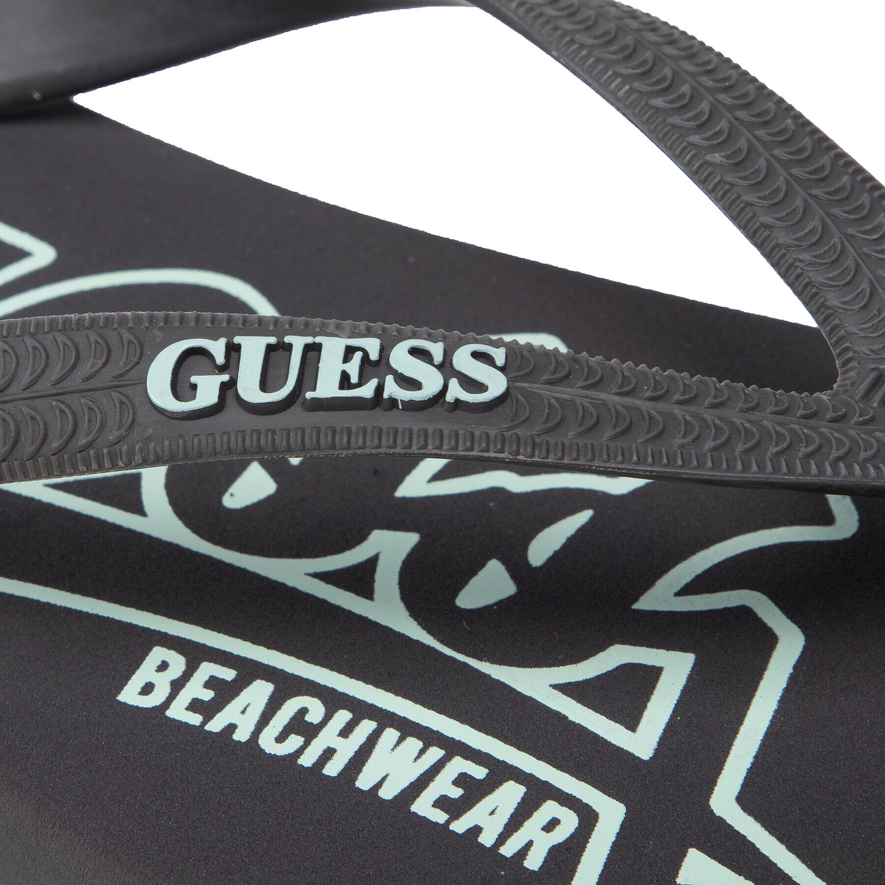 Guess Джапанки Flip Flop F2GZ07 BB00H Сив - Pepit.bg