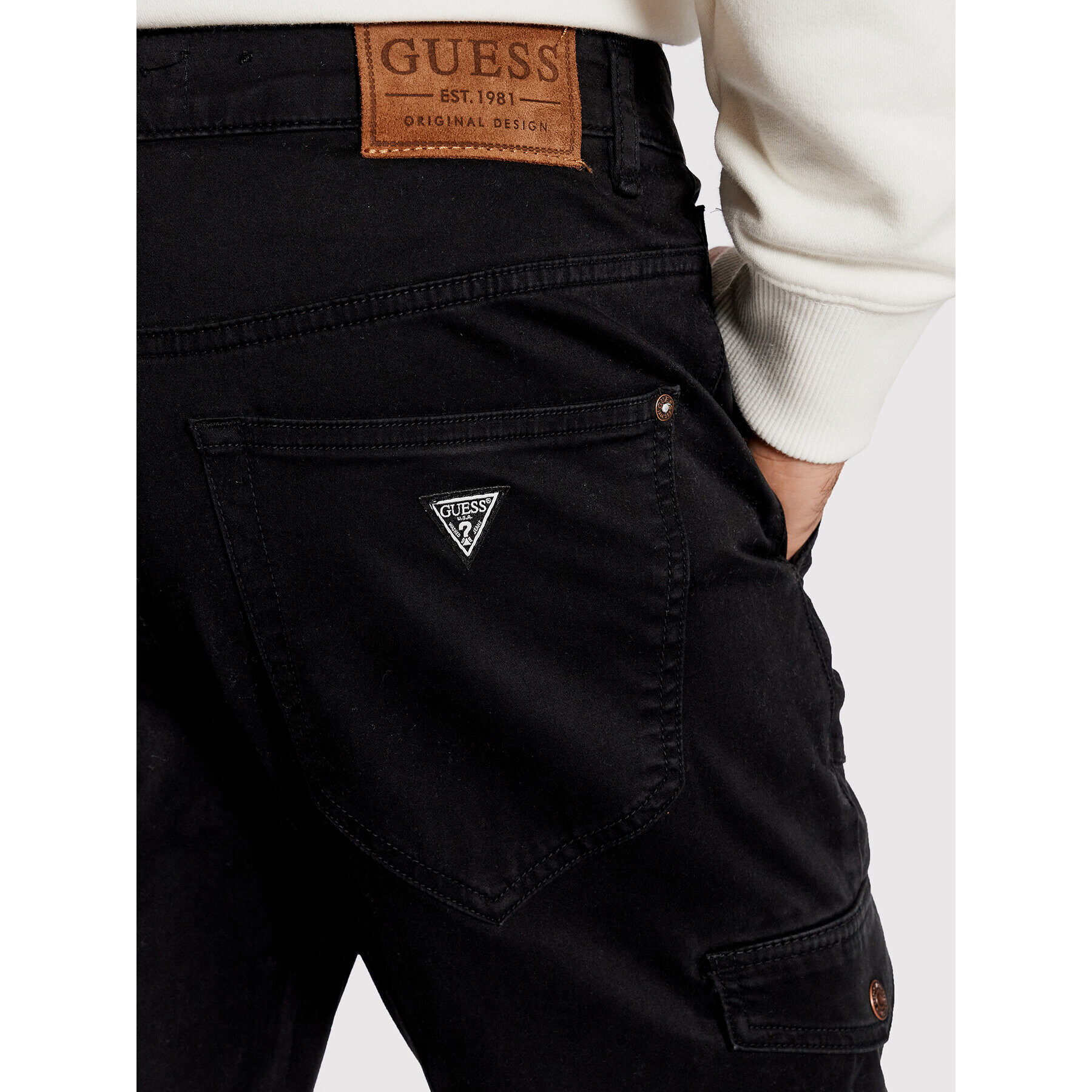 Guess Джогъри New Combat M1BB17 WDD52 Черен Slim Fit - Pepit.bg