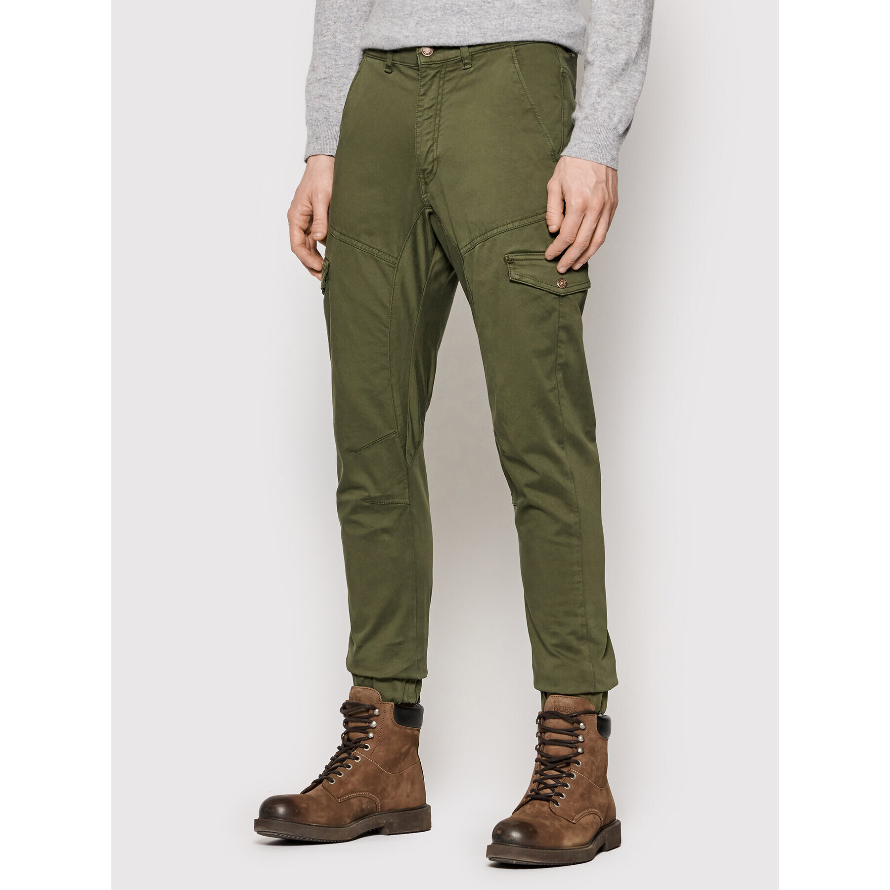 Guess Джогъри New Combat M1BB17 WDD52 Зелен Slim Fit - Pepit.bg