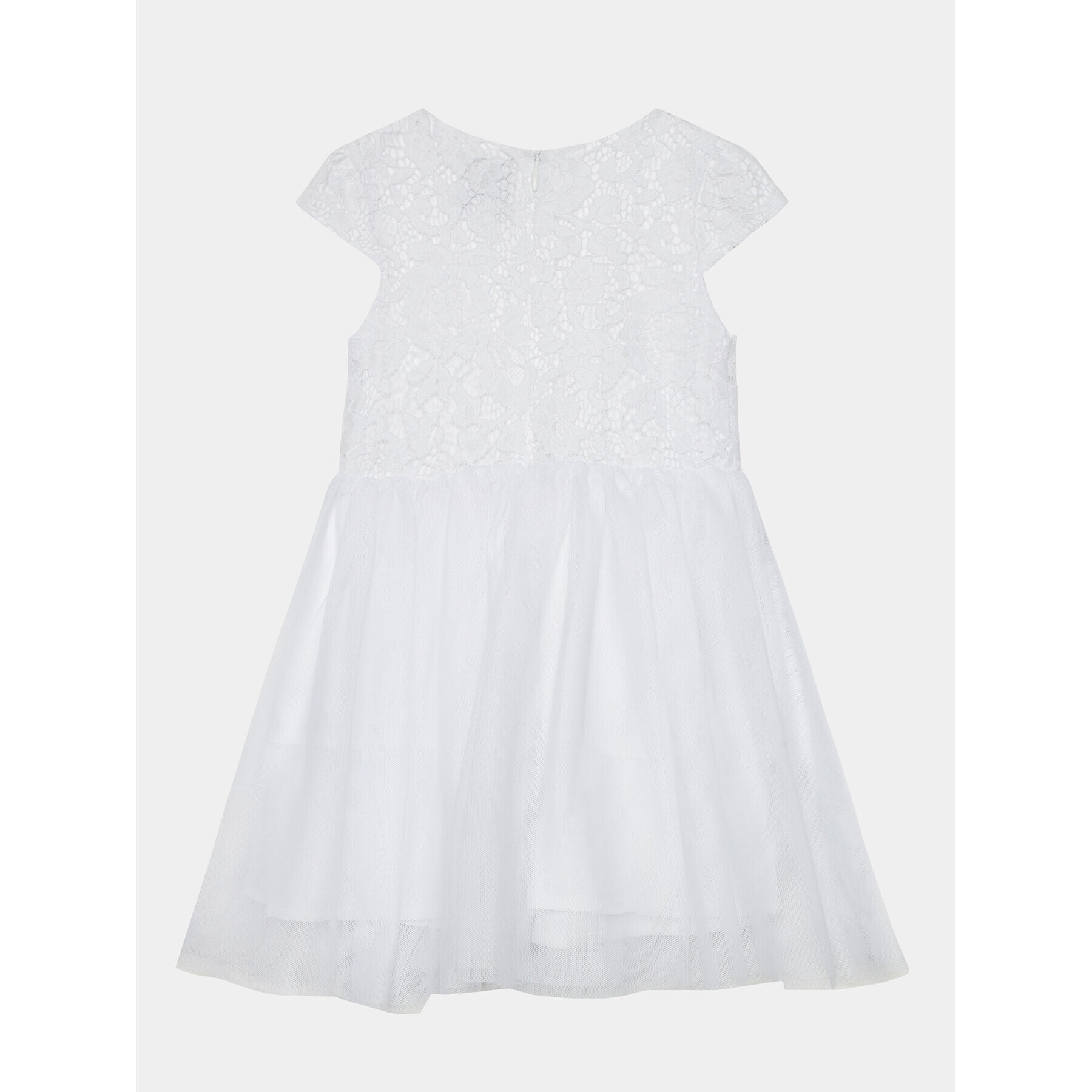 Guess Елегантна рокля A4RK01 WFYM0 Бял Regular Fit - Pepit.bg
