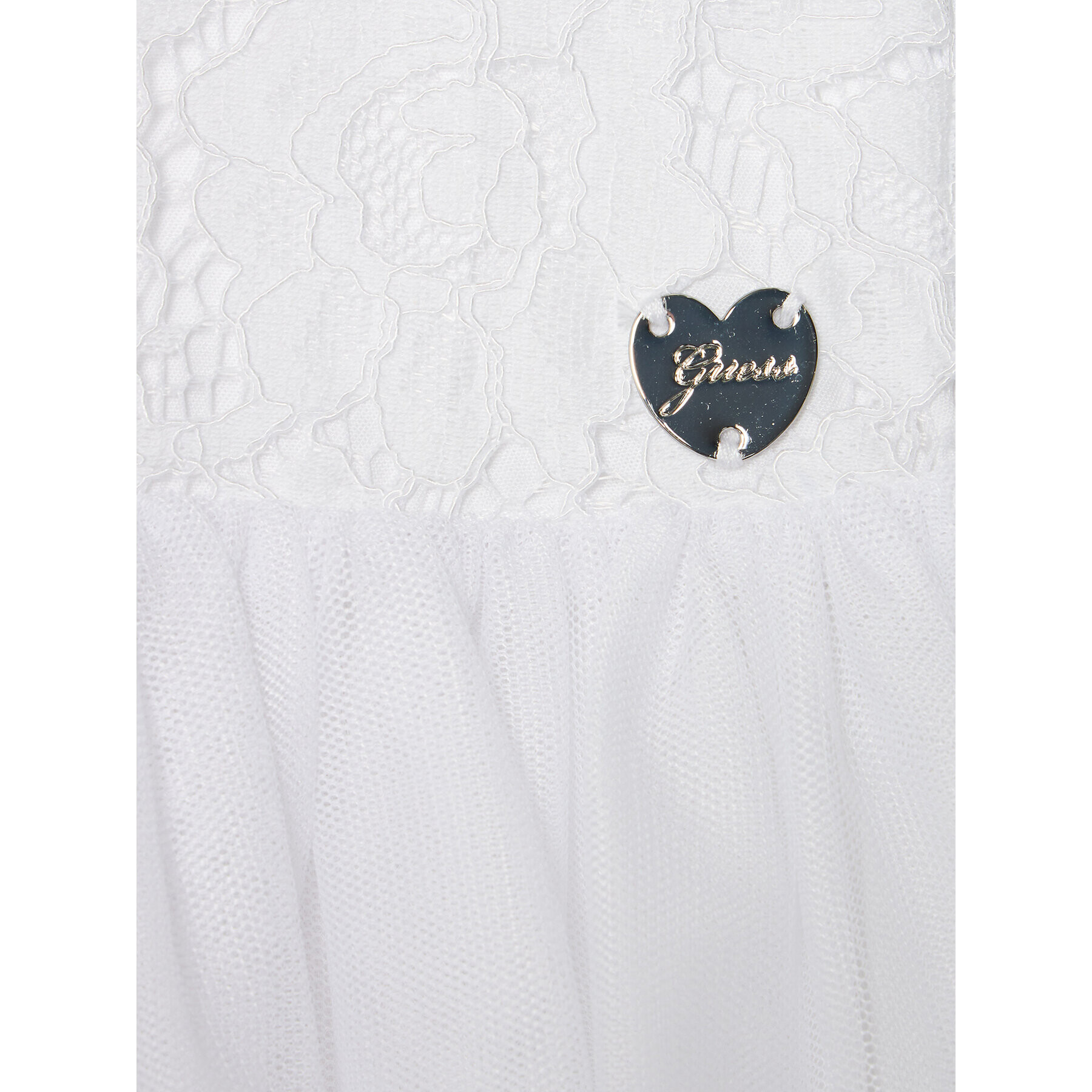Guess Елегантна рокля A4RK01 WFYM0 Бял Regular Fit - Pepit.bg