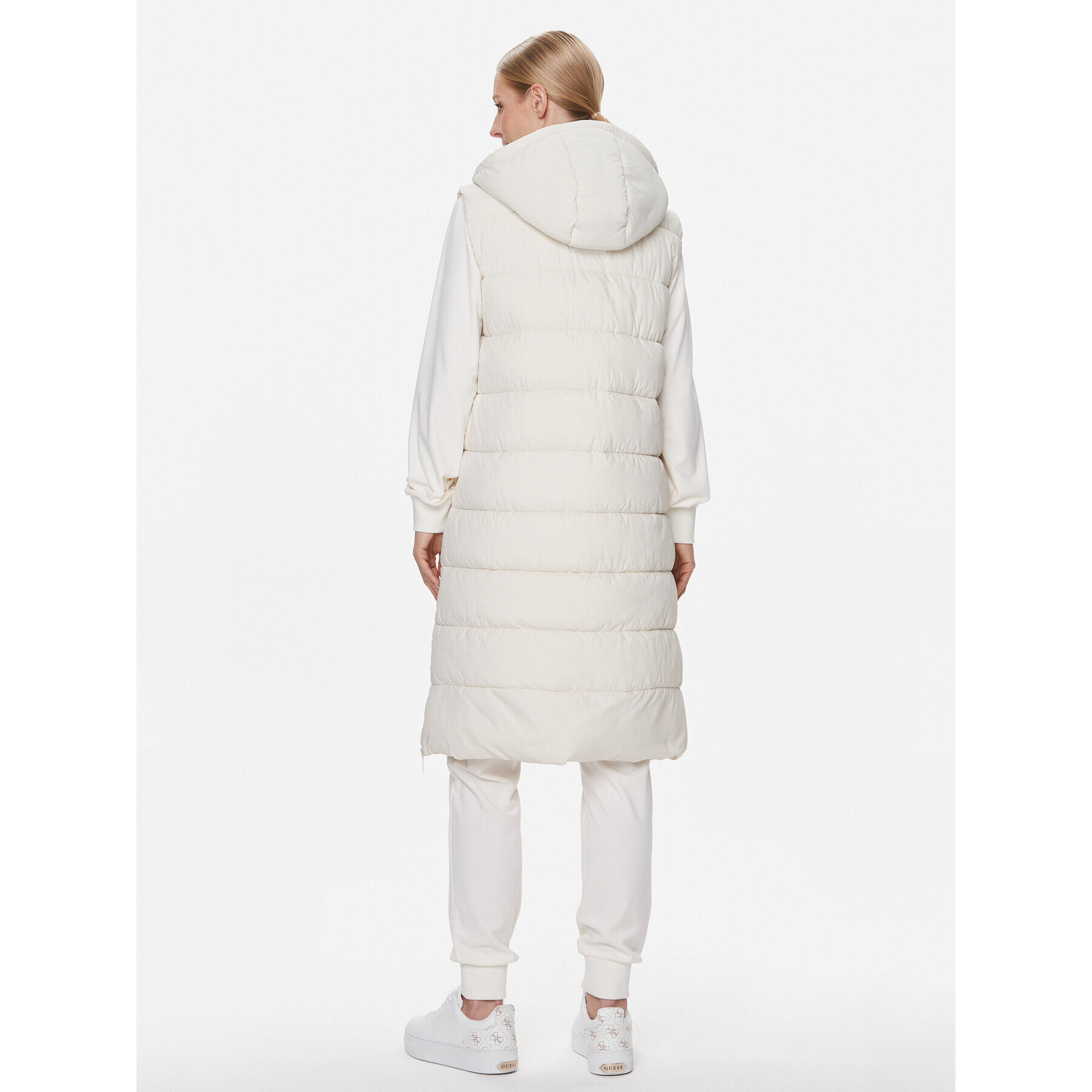 Guess Елек Breana V4RL01 WFYE2 Бял Regular Fit - Pepit.bg