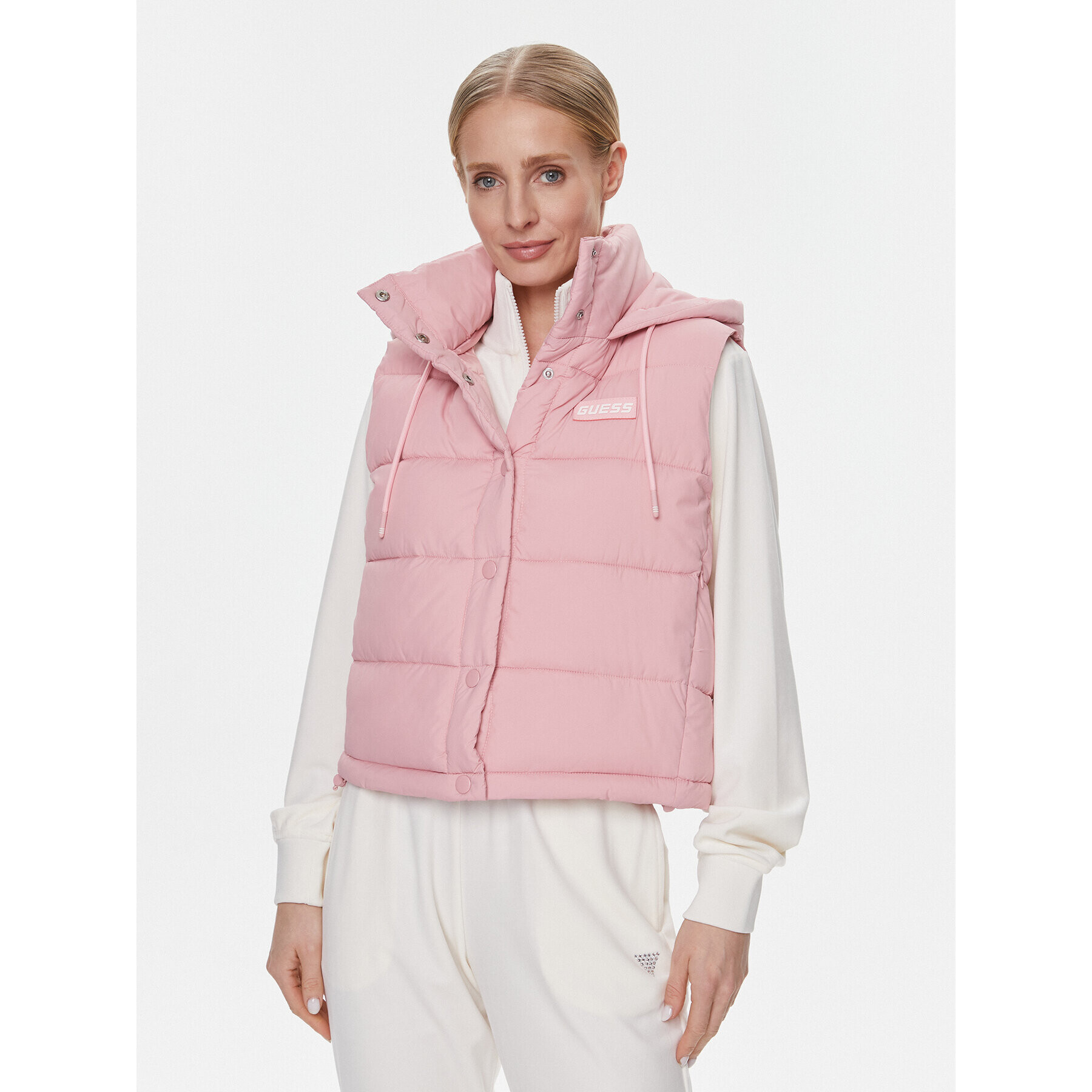Guess Елек Breana V4RL02 WFYE2 Бежов Regular Fit - Pepit.bg