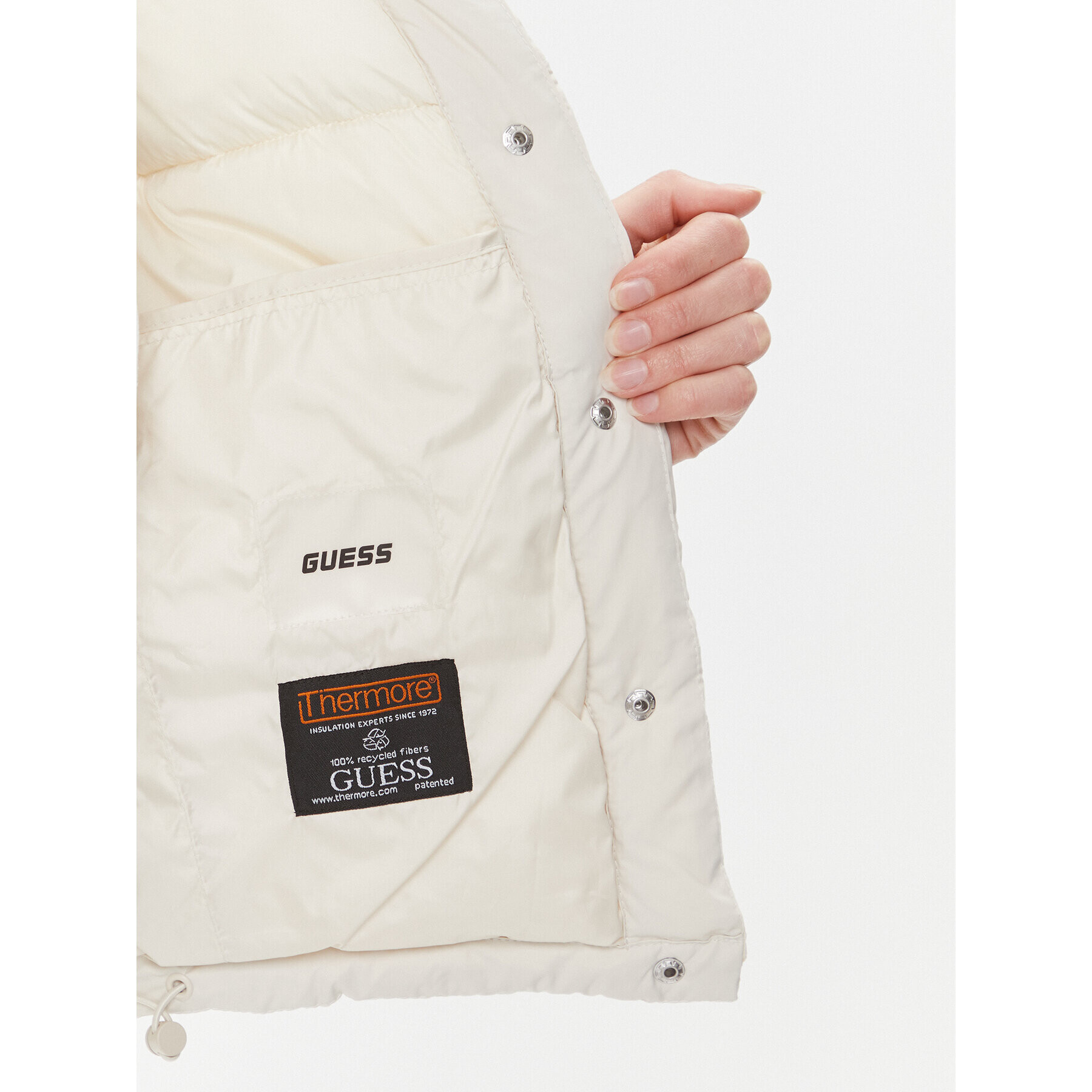 Guess Елек Breana V4RL02 WFYE2 Бял Regular Fit - Pepit.bg