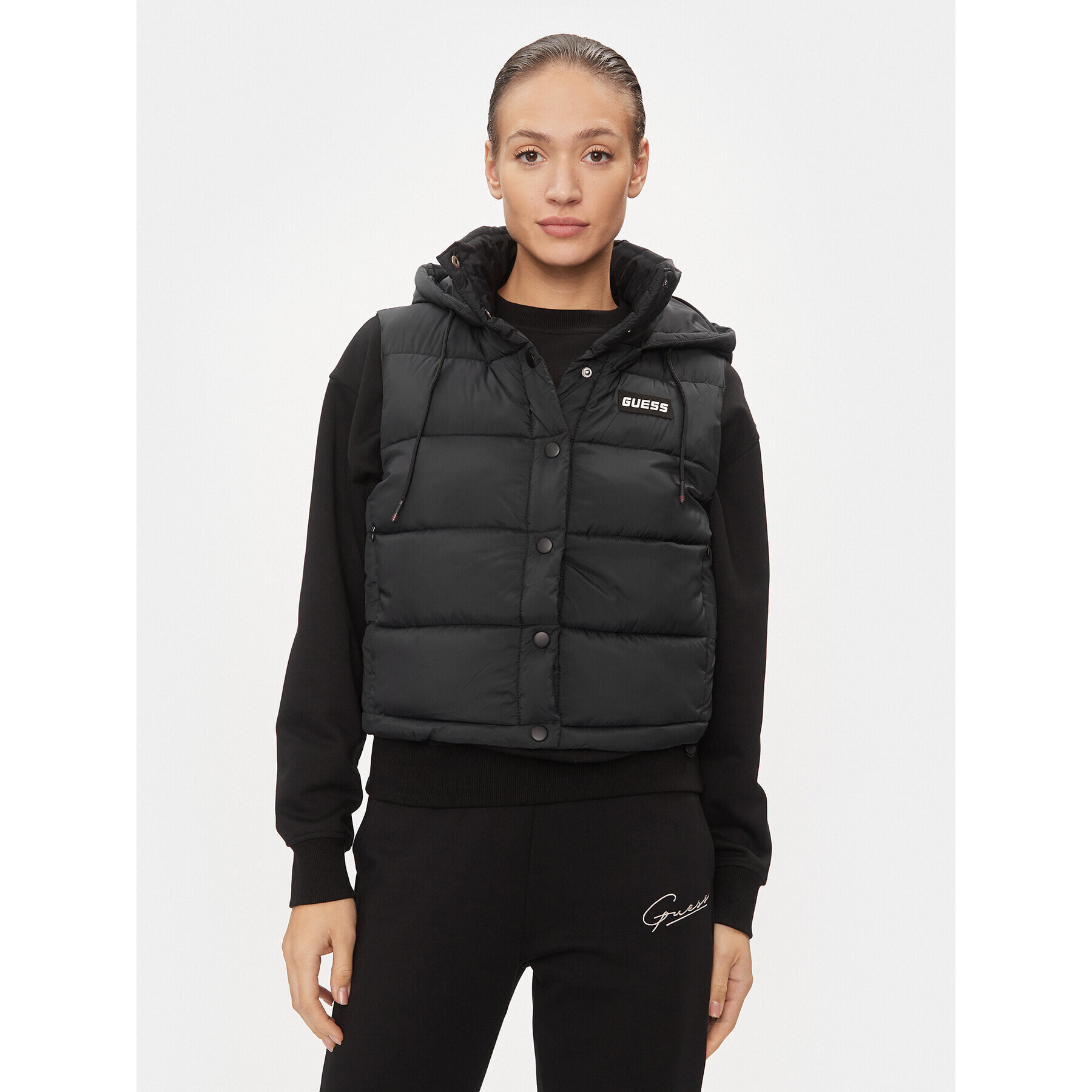 Guess Елек Breana V4RL02 WFYE2 Черен Regular Fit - Pepit.bg