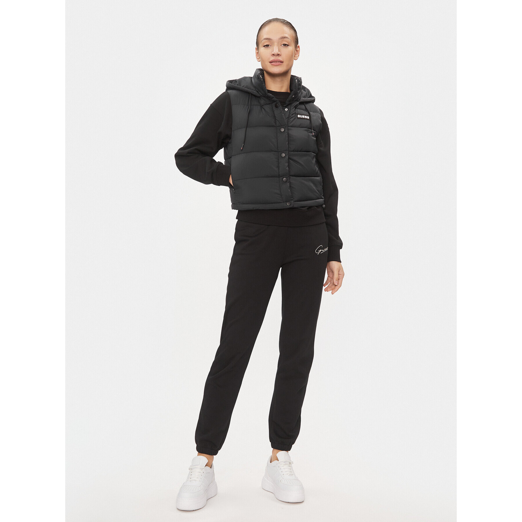 Guess Елек Breana V4RL02 WFYE2 Черен Regular Fit - Pepit.bg