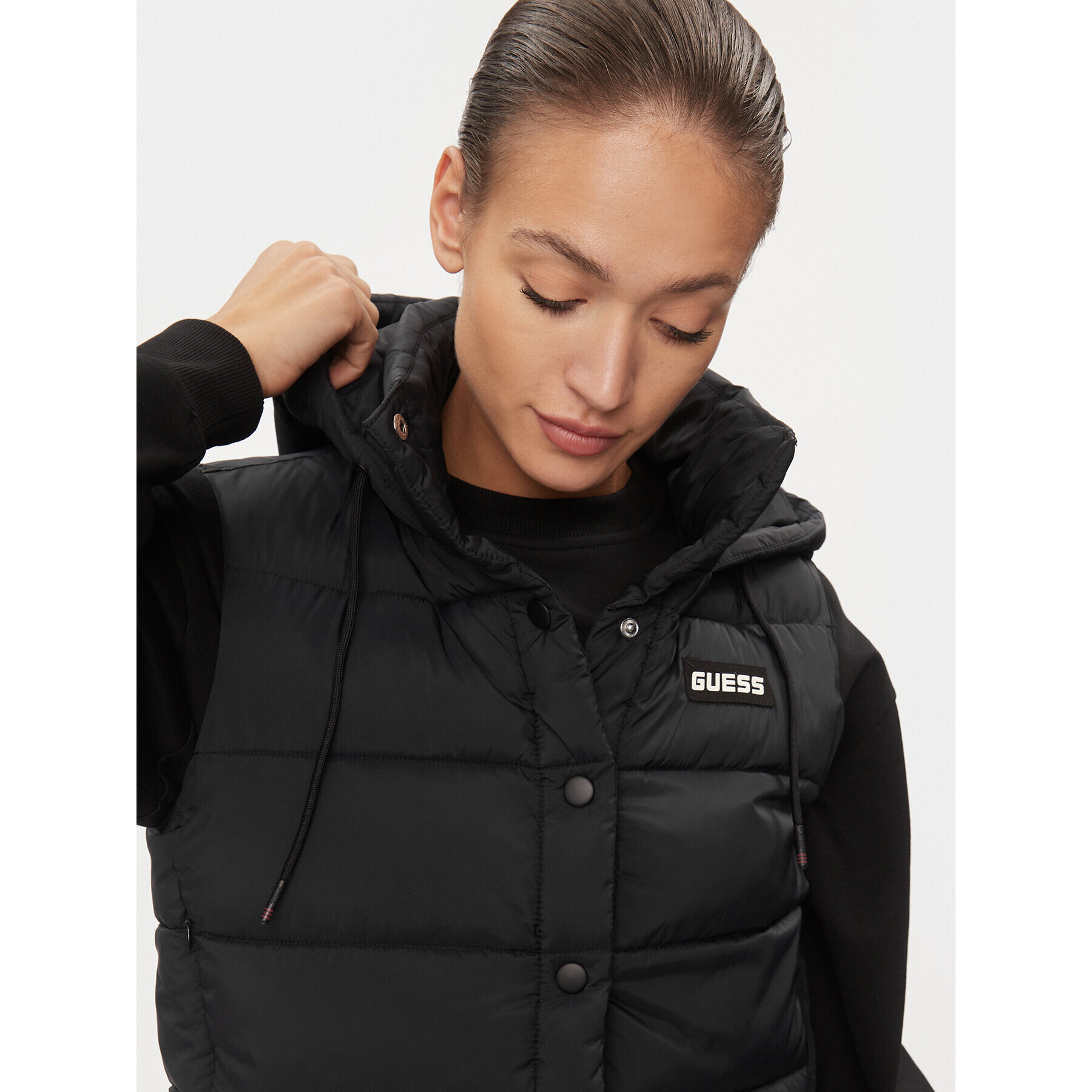 Guess Елек Breana V4RL02 WFYE2 Черен Regular Fit - Pepit.bg