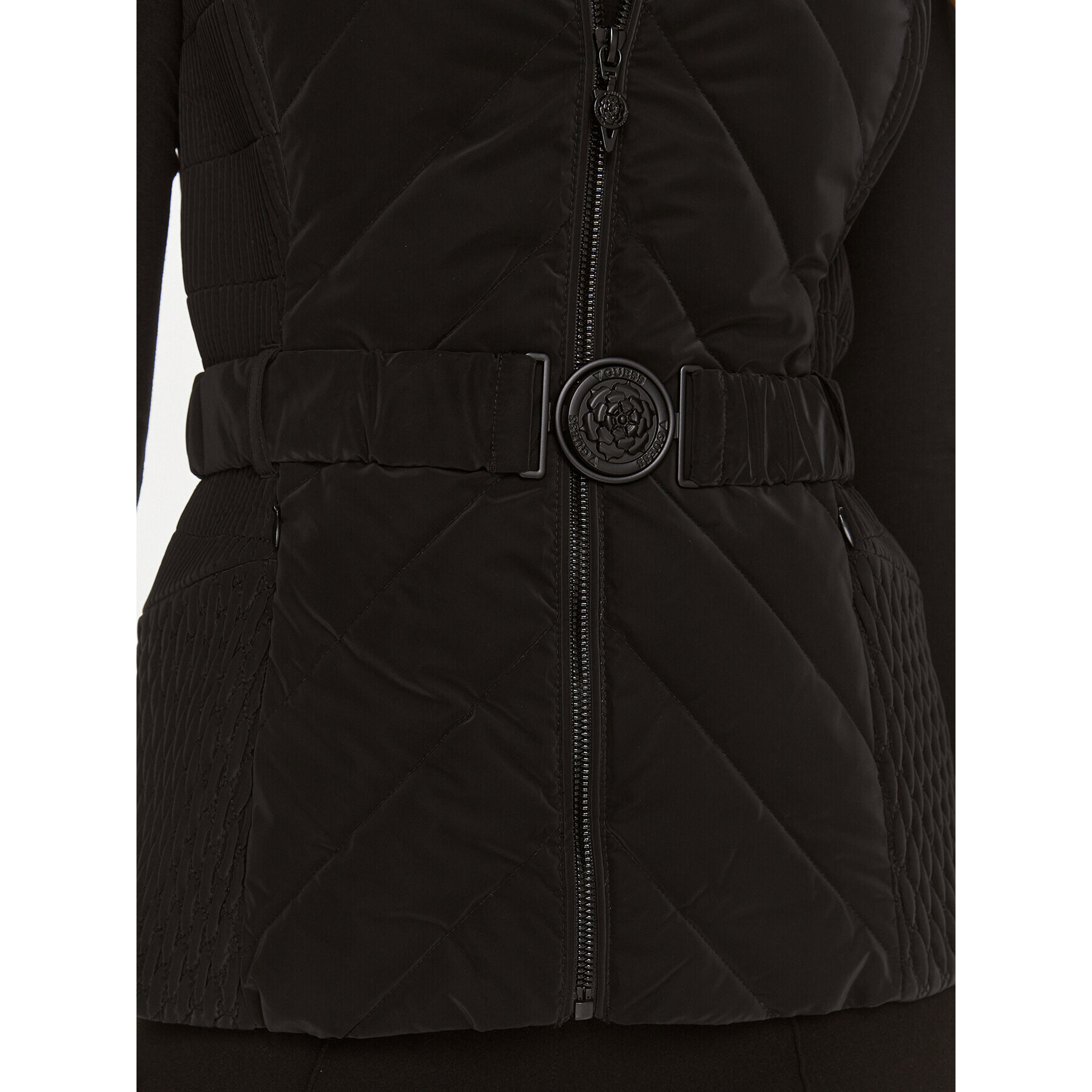 Guess Елек Cassandra W4RN21 WFWR0 Черен Regular Fit - Pepit.bg