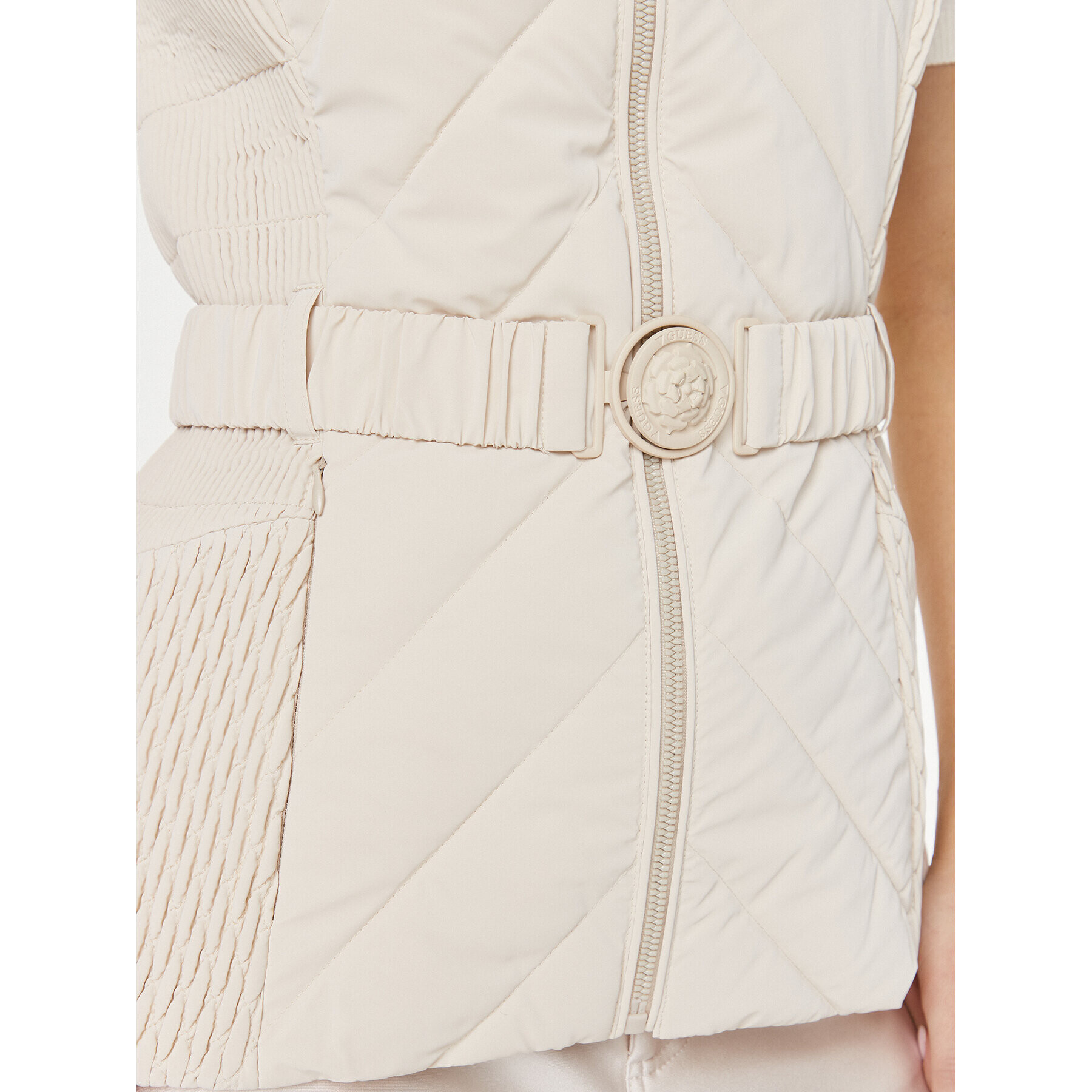 Guess Елек Cassandra W4RN21 WFWR0 Екрю Regular Fit - Pepit.bg