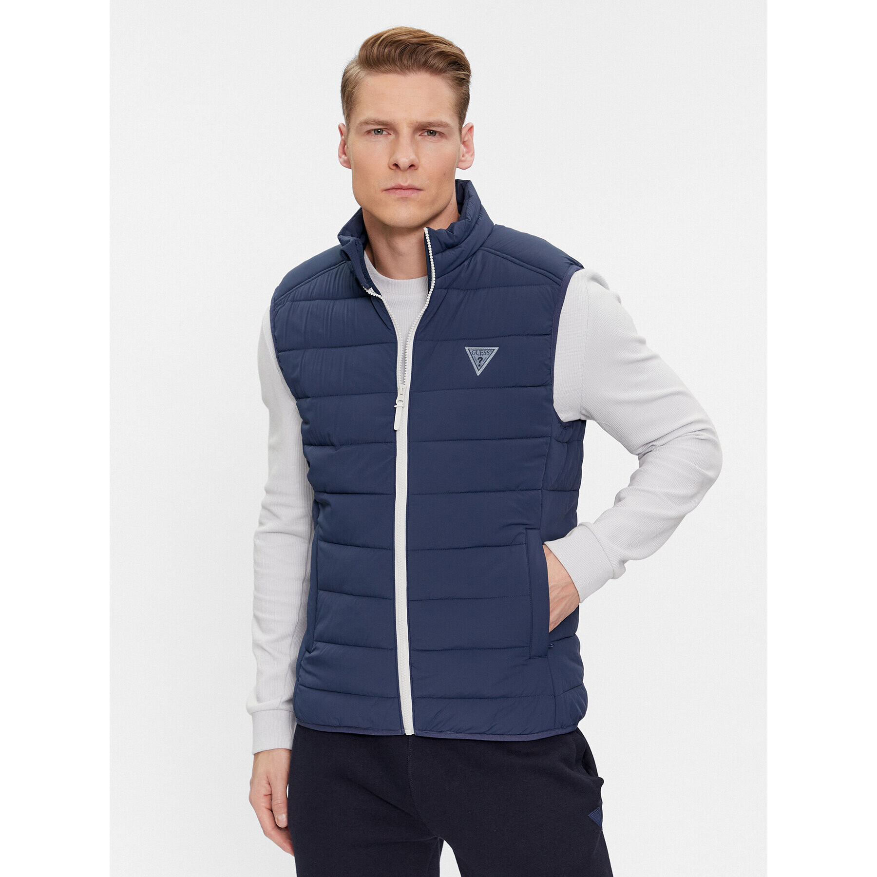 Guess Елек Dalach Z4RL02 WFW40 Син Regular Fit - Pepit.bg