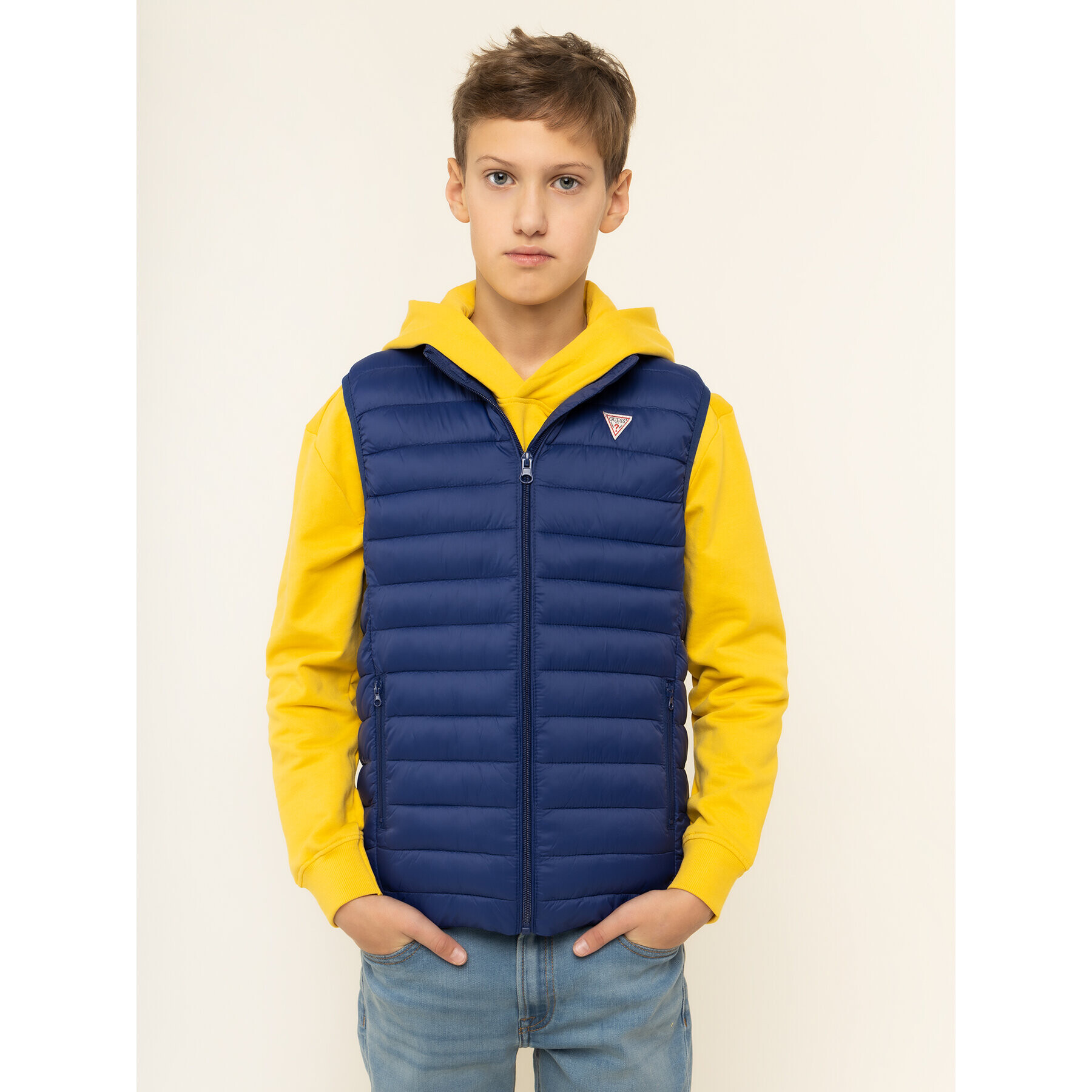 Guess Елек H93J01 WCAO0 Тъмносин Regular Fit - Pepit.bg