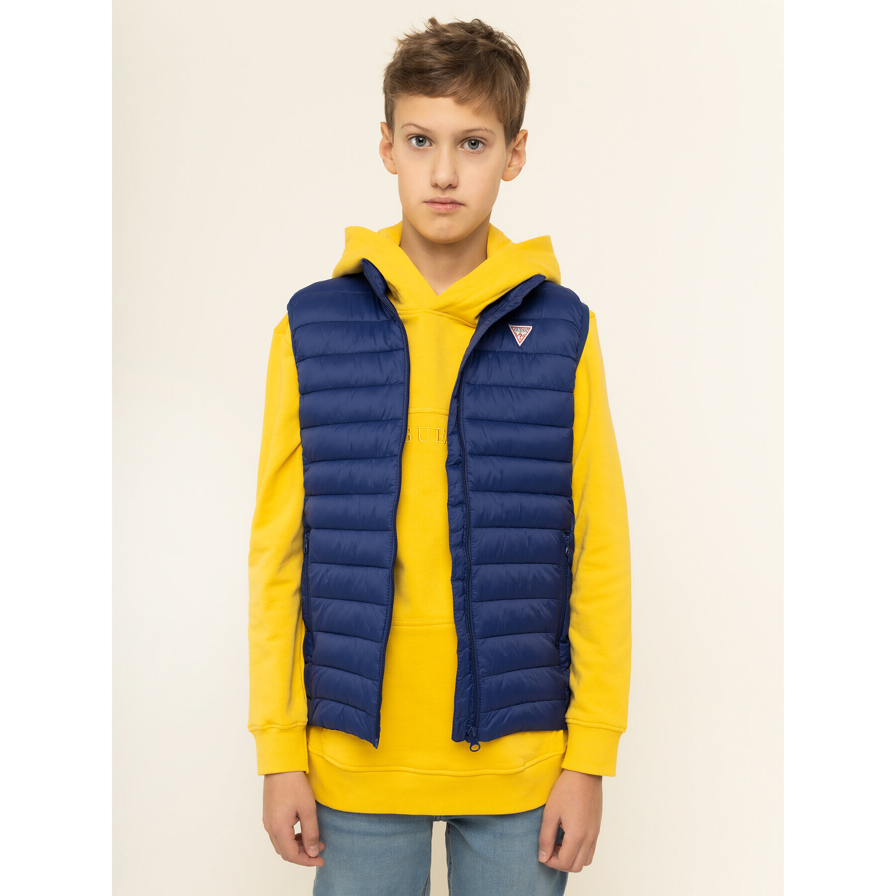 Guess Елек H93J01 WCAO0 Тъмносин Regular Fit - Pepit.bg