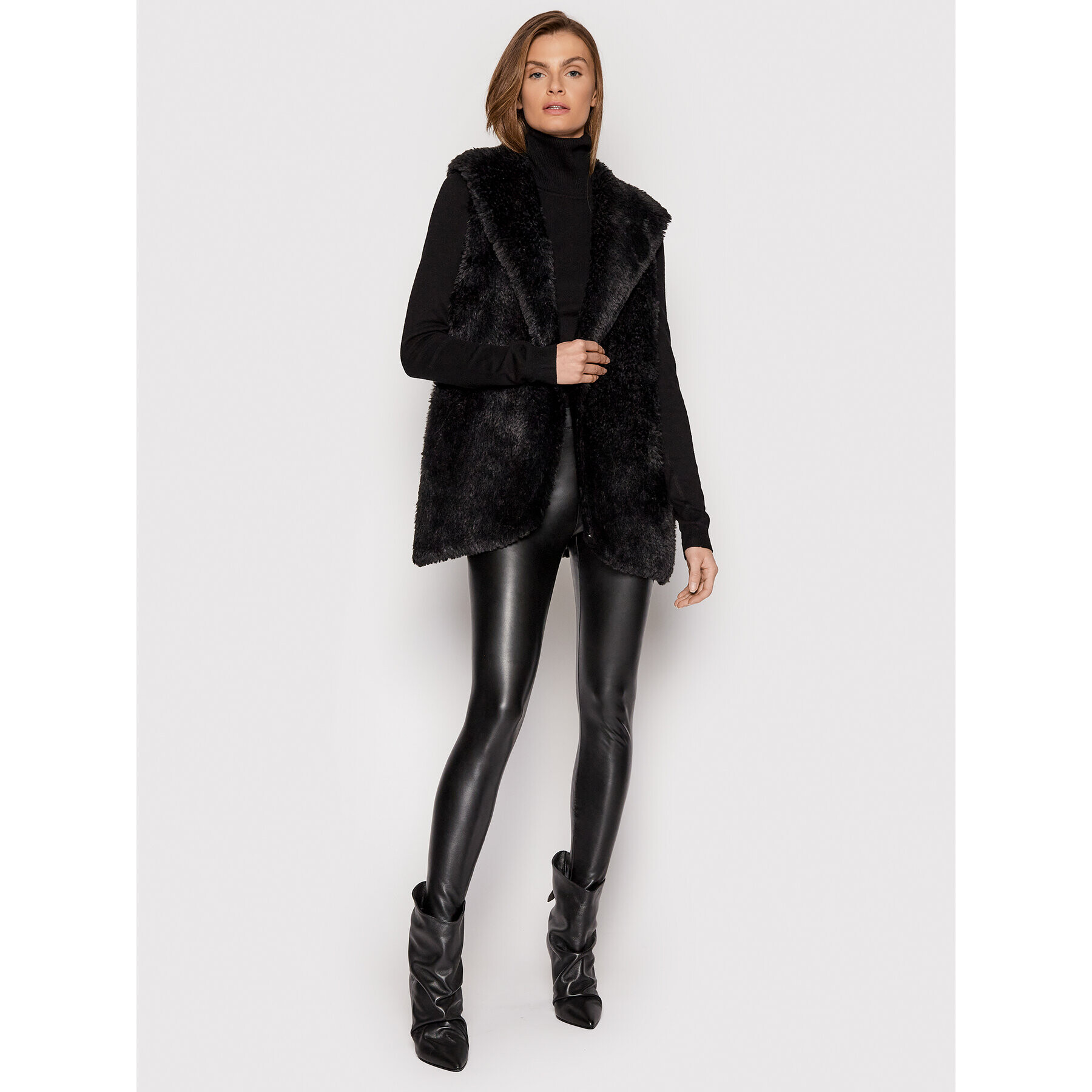 Guess Елек Raffaella W1YN06 WE3J0 Черен Regular Fit - Pepit.bg