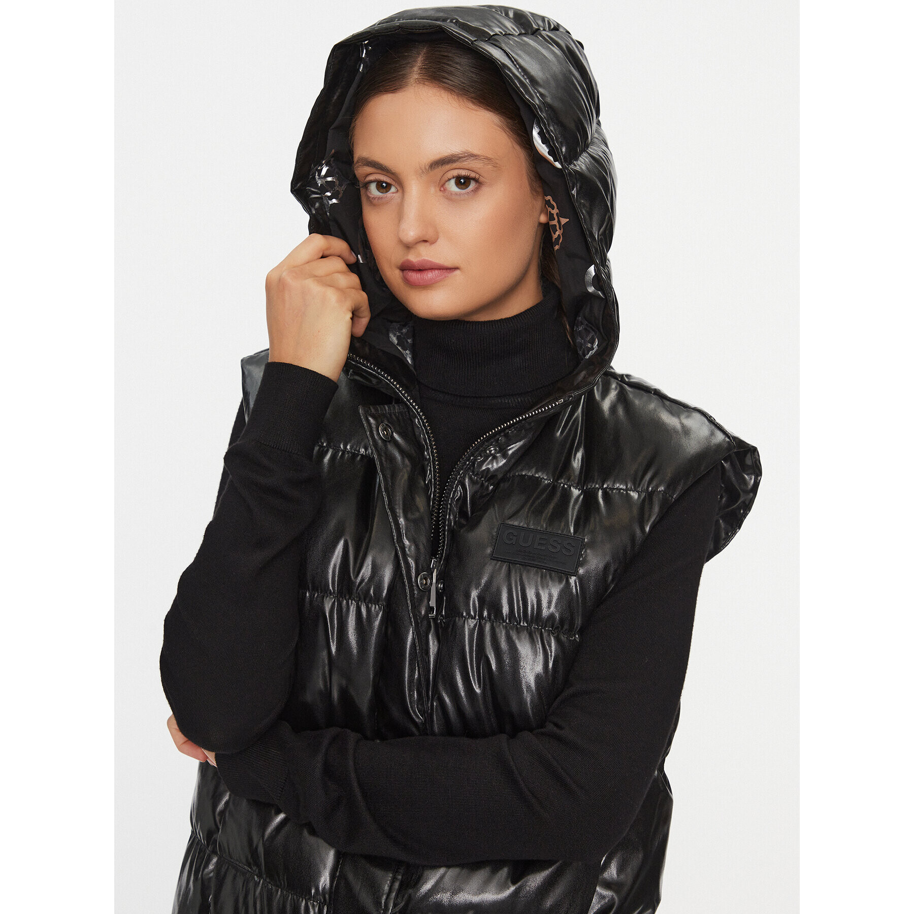 Guess Елек W3BN64 WFAB2 Черен Regular Fit - Pepit.bg