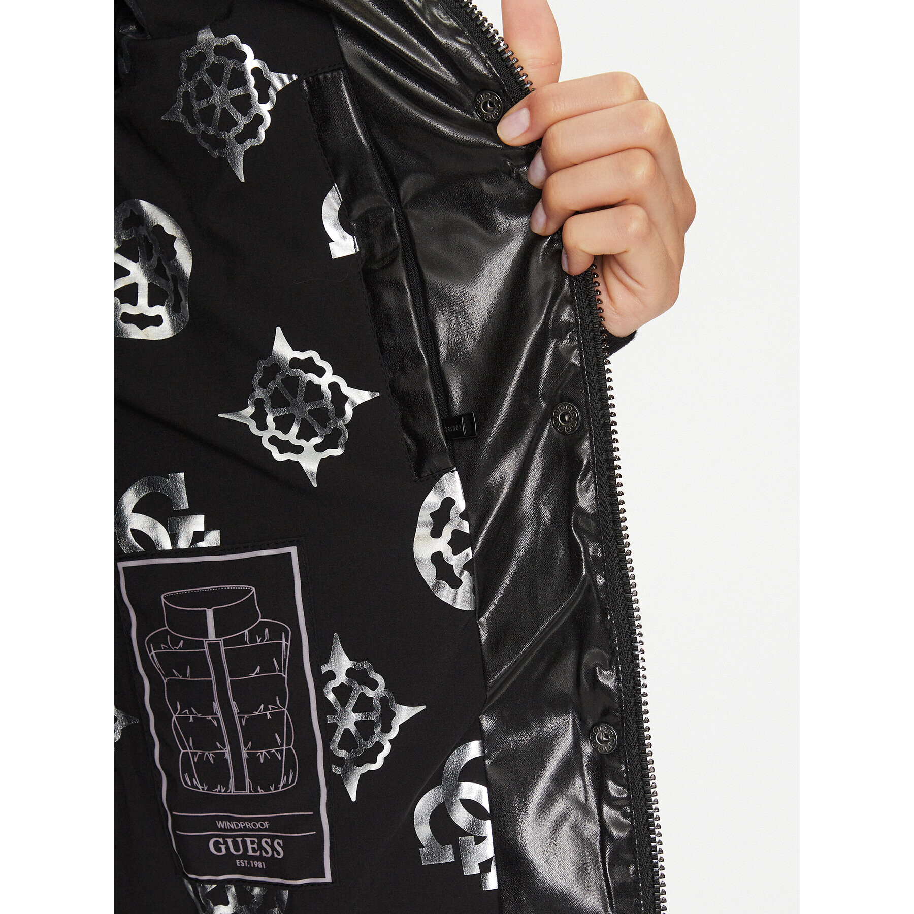 Guess Елек W3BN64 WFAB2 Черен Regular Fit - Pepit.bg