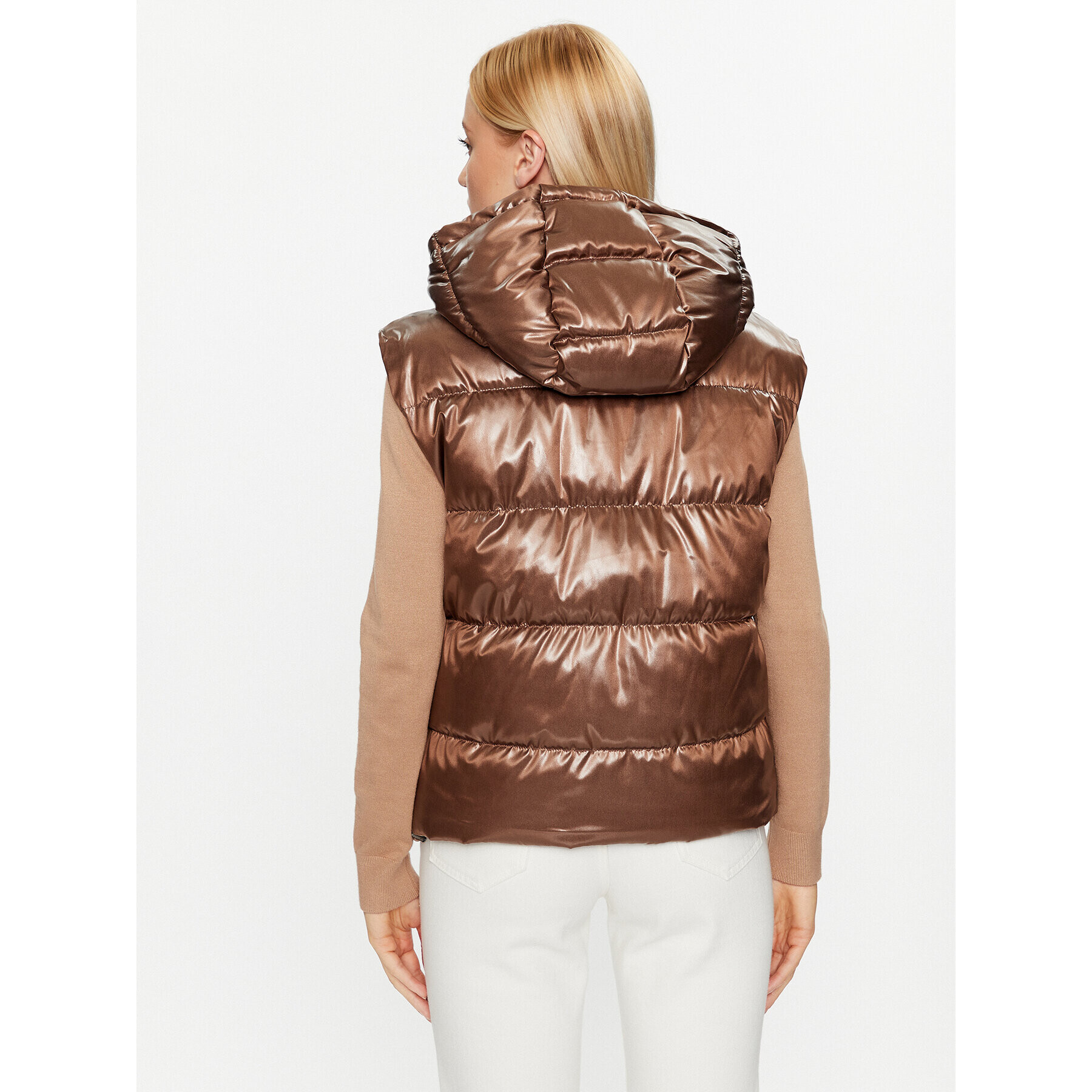 Guess Елек W3BN64 WFAB2 Кафяв Regular Fit - Pepit.bg