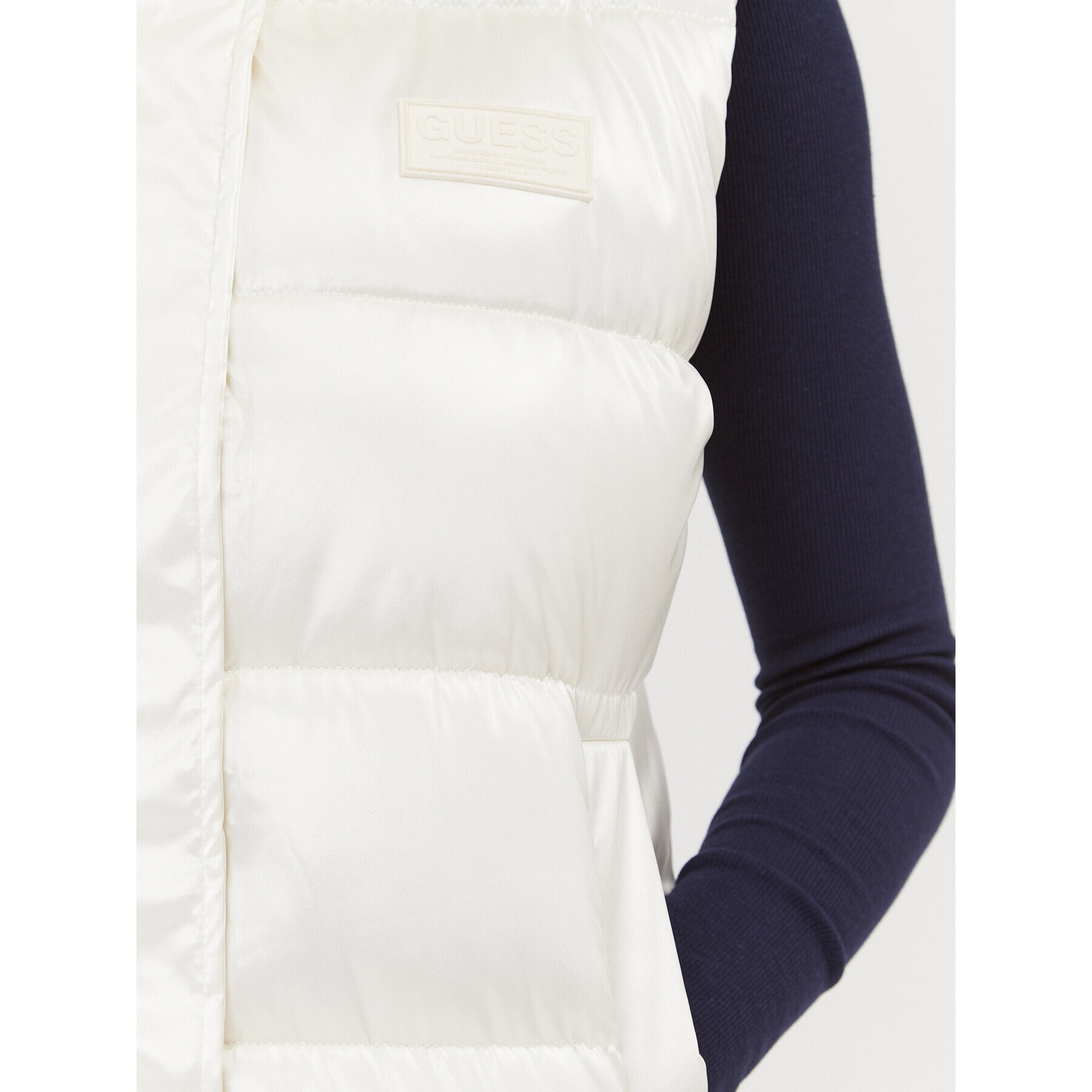 Guess Елек W3BN73 WFAB2 Бял Regular Fit - Pepit.bg