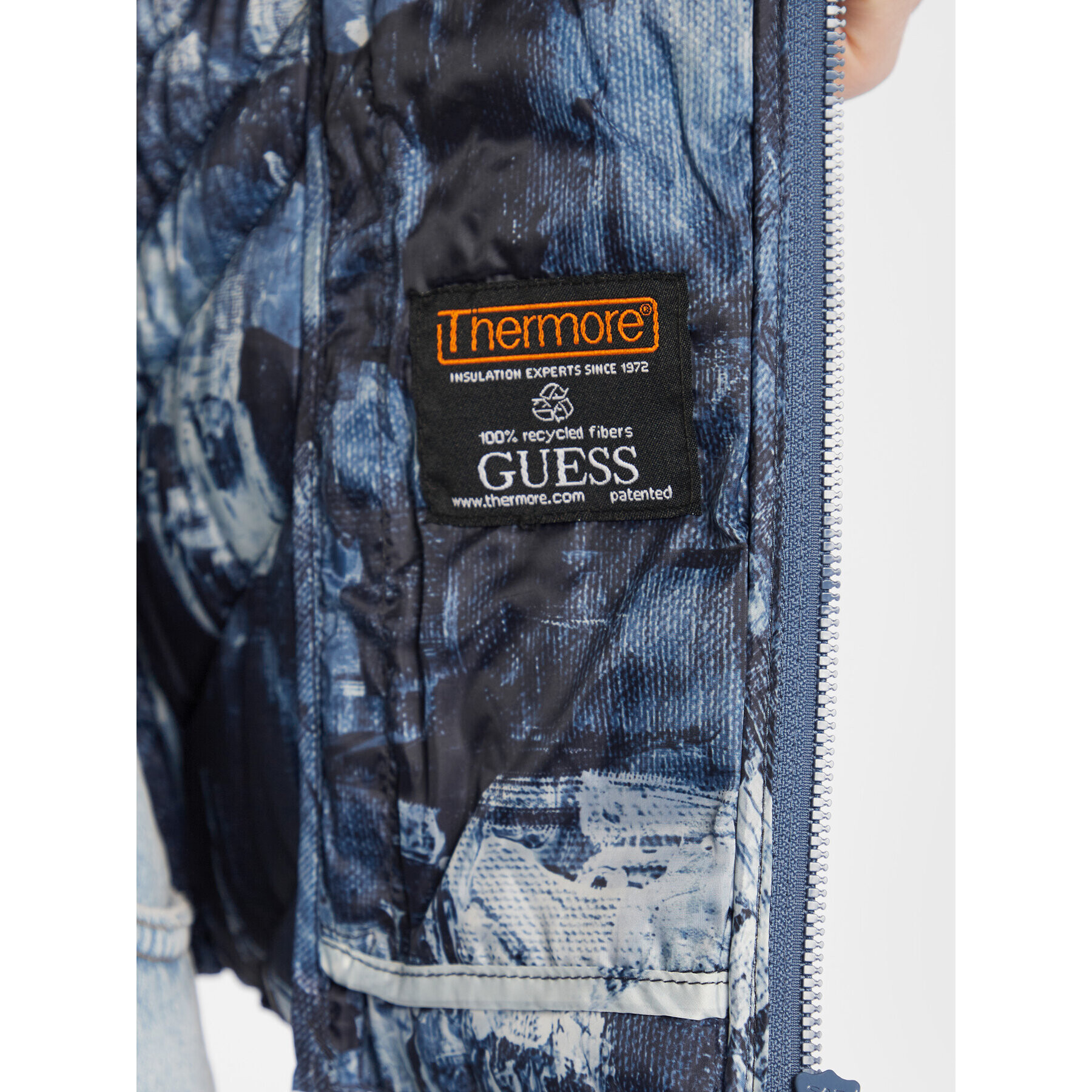 Guess Елек W3RN53 WF5C2 Тъмносин Slim Fit - Pepit.bg