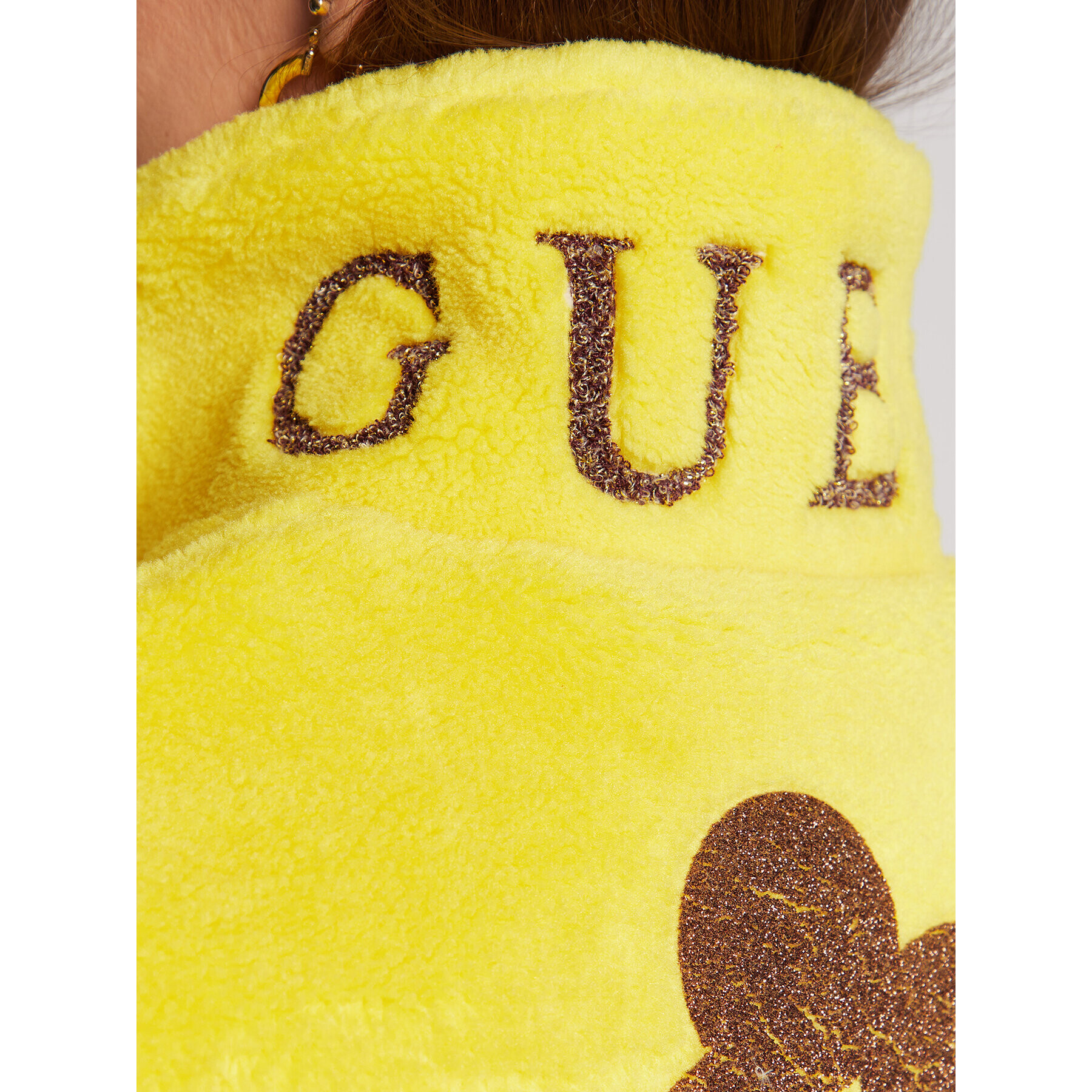 Guess Елек W3RN54 WF8R0 Жълт Regular Fit - Pepit.bg