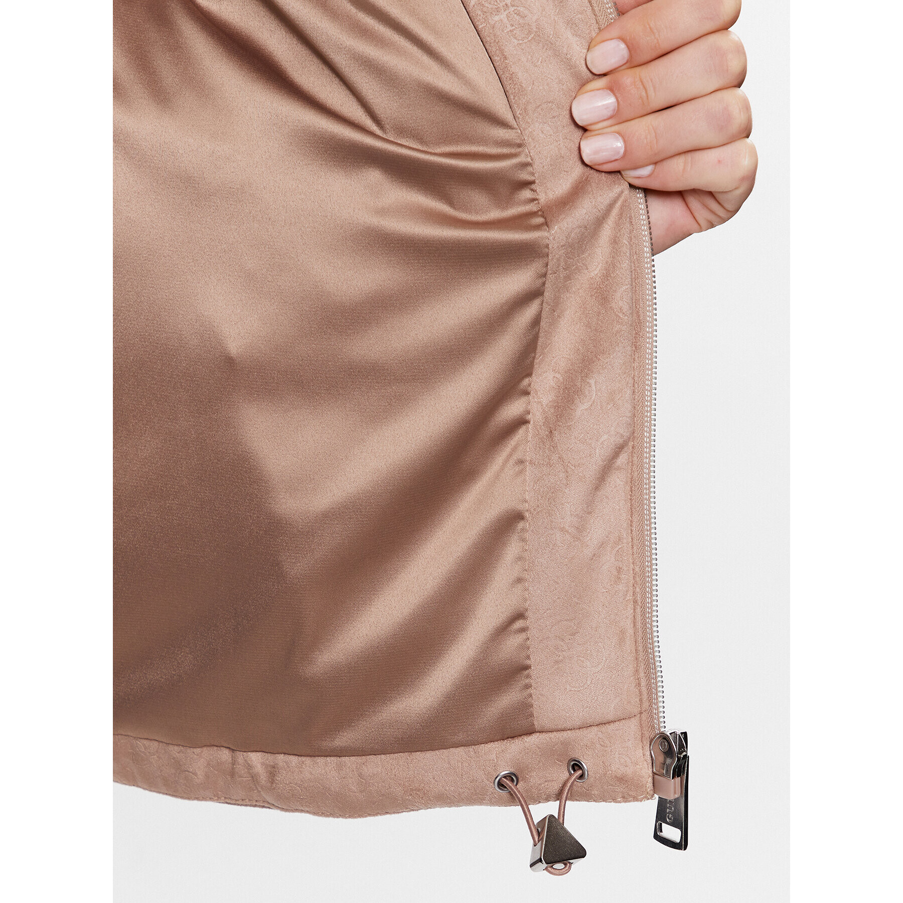 Guess Елек W3YN38 WFIY0 Бежов Regular Fit - Pepit.bg
