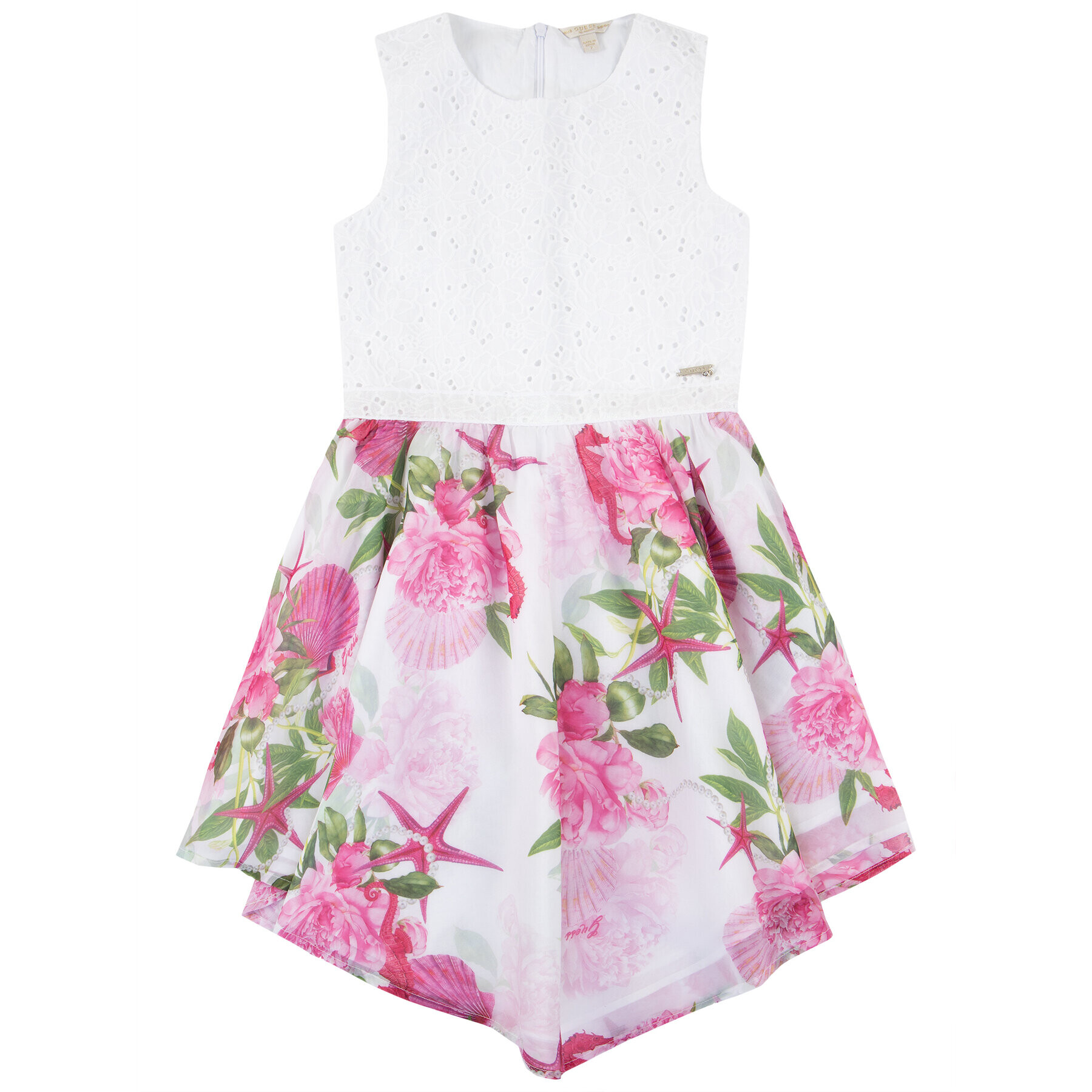 Guess Ежедневна рокля J02K10 WCSC0 Бял Regular Fit - Pepit.bg