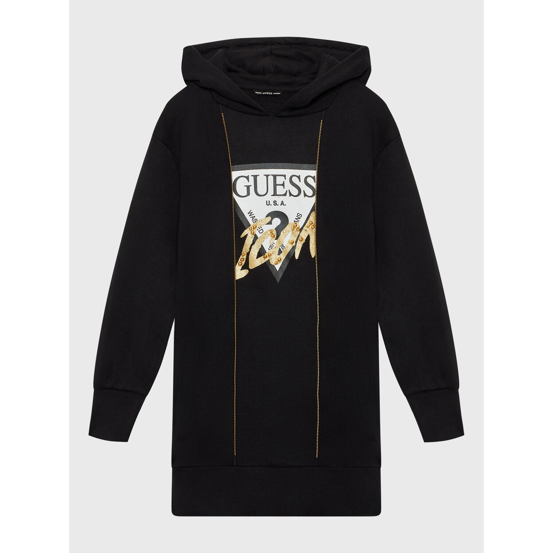 Guess Ежедневна рокля J2BK11 KAD73 Черен Regular Fit - Pepit.bg