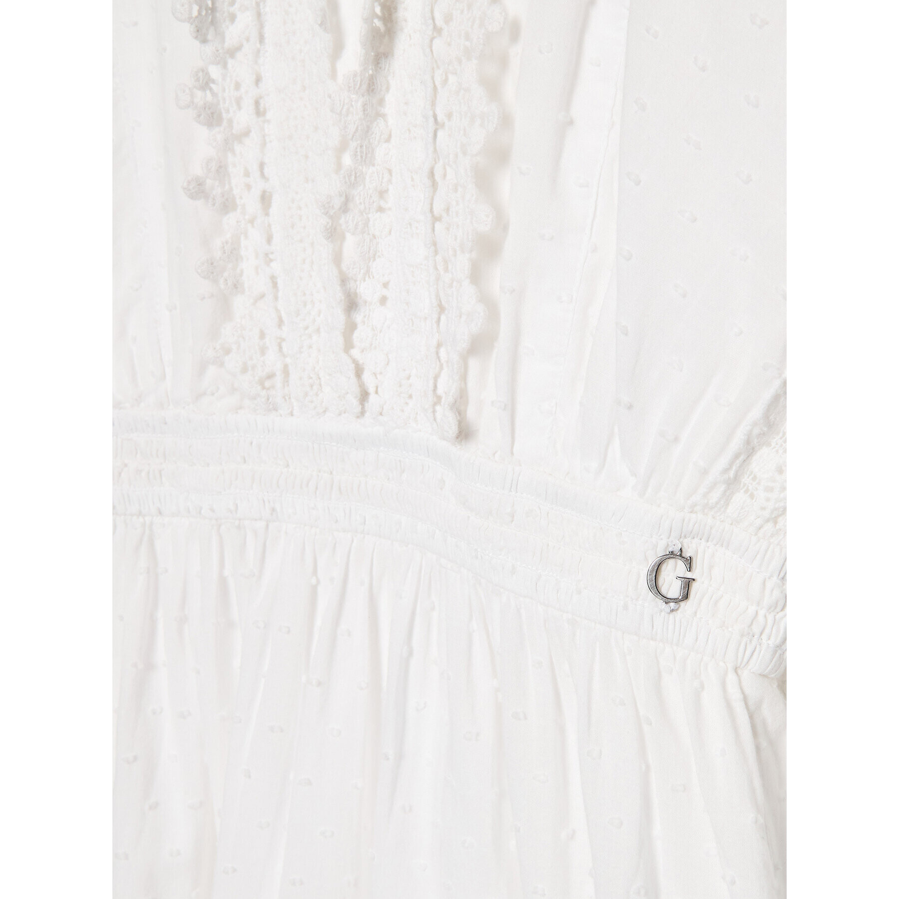 Guess Ежедневна рокля J3GK41 WFDN0 Бял Regular Fit - Pepit.bg