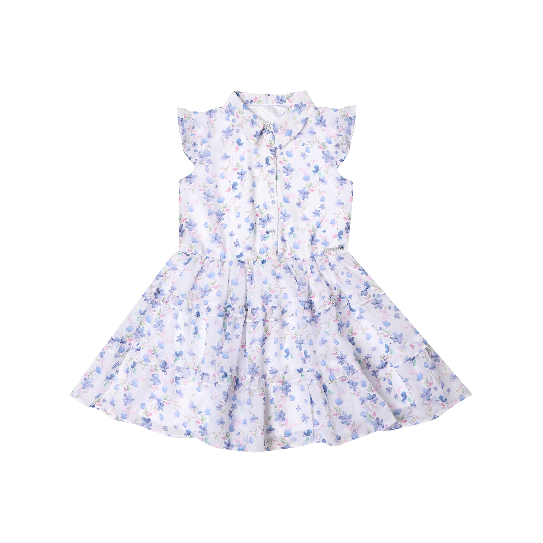 Guess Ежедневна рокля K01K17 WA2T0 Бял Regular Fit - Pepit.bg