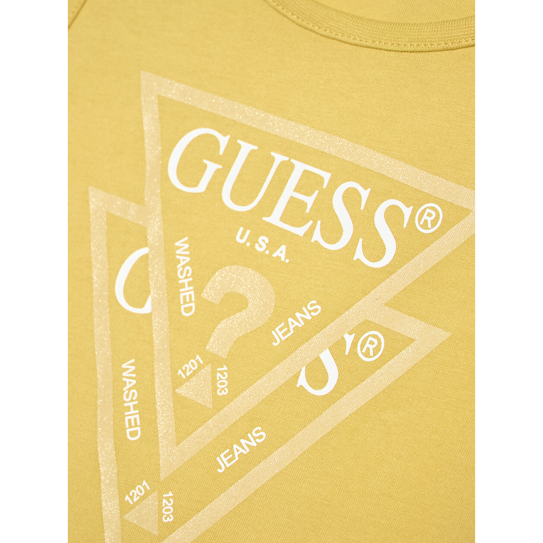 Guess Ежедневна рокля K92K31 K82F0 Жълт Regular Fit - Pepit.bg