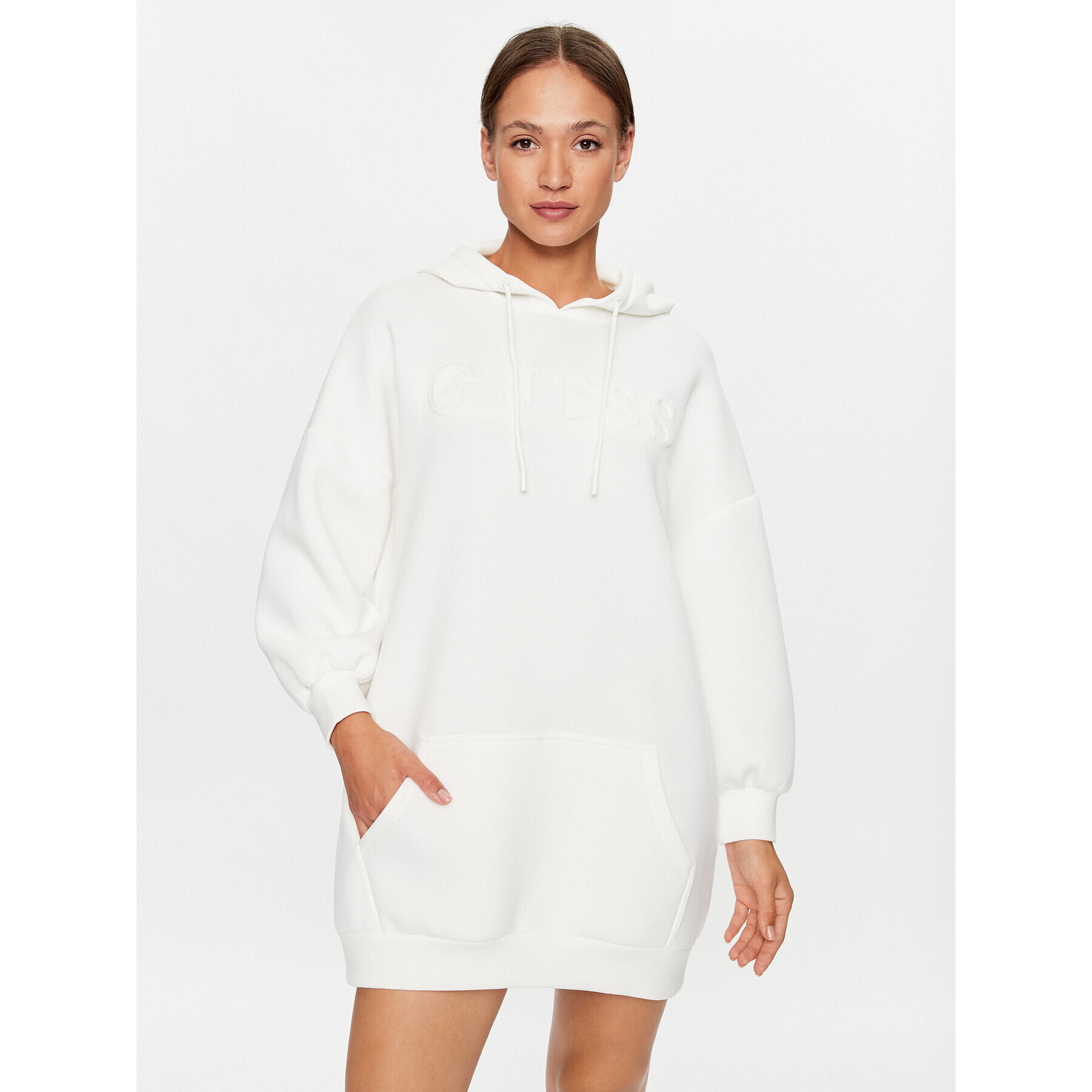 Guess Ежедневна рокля V3BQ14 K7UW2 Бял Regular Fit - Pepit.bg